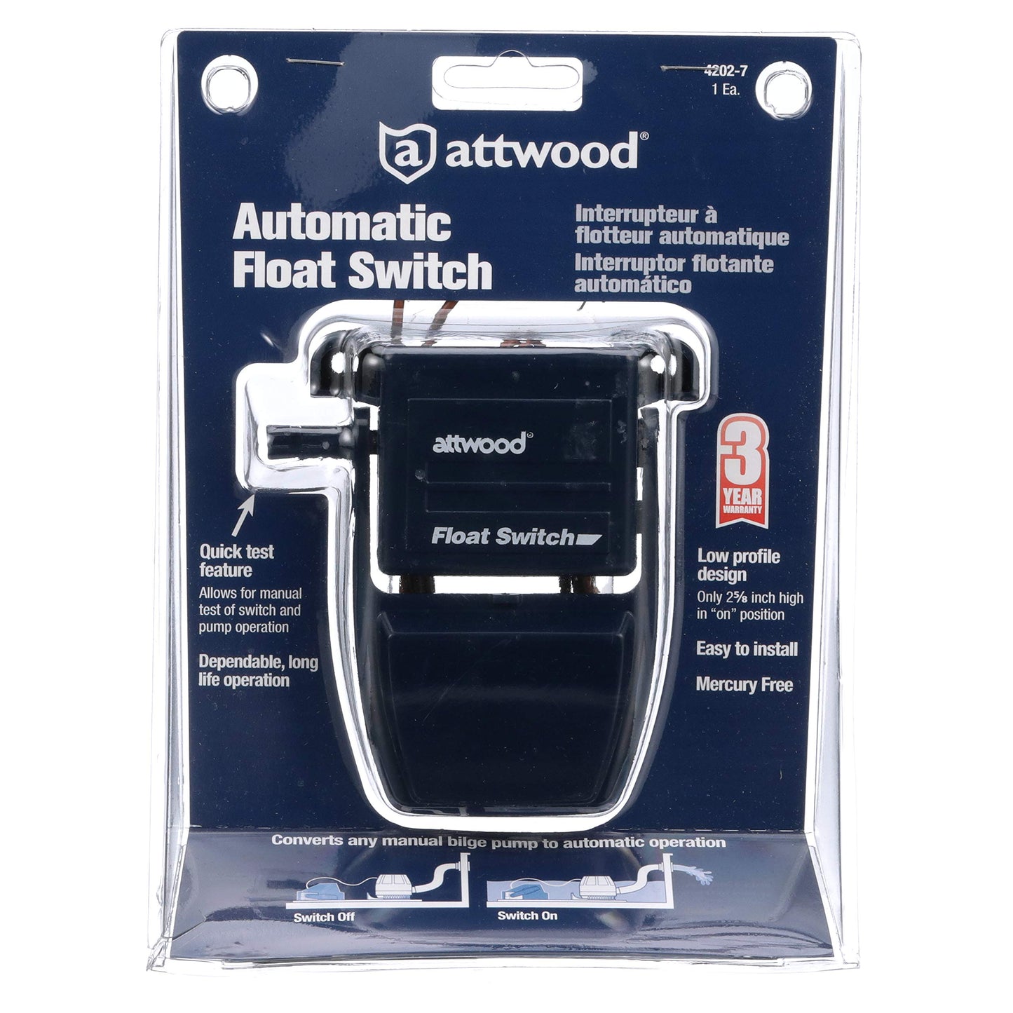 Attwood Marine Automatic Float Switch