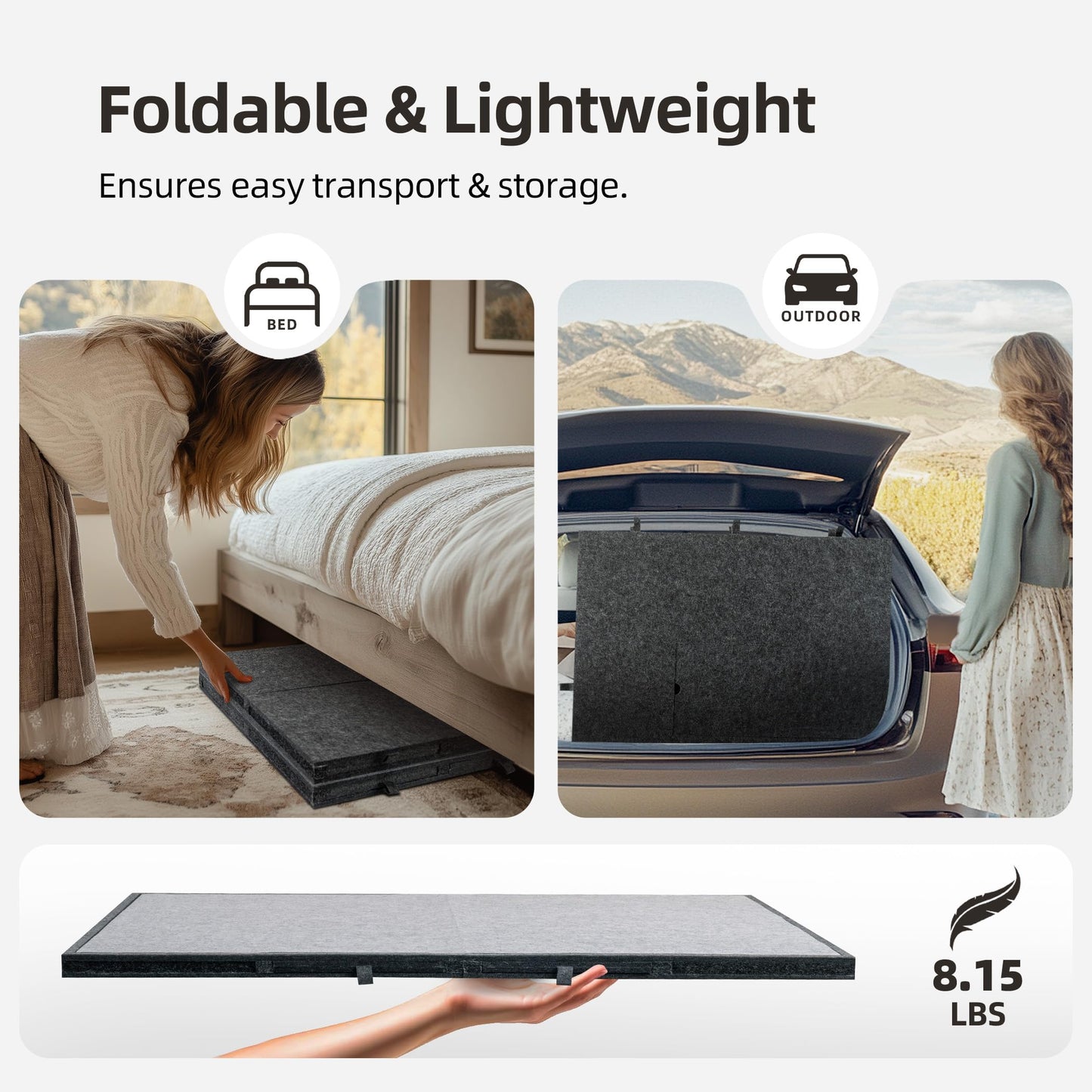 Becko US 2000-pc Foldable & Tilting Jigsaw Puzzle Board with 8 Drawers & Cover, Lightweight & Portable Felt Puzzle Table with Built-in Stands for Angle Adjustments, for 1000 1500 2000 Pieces Puzzles