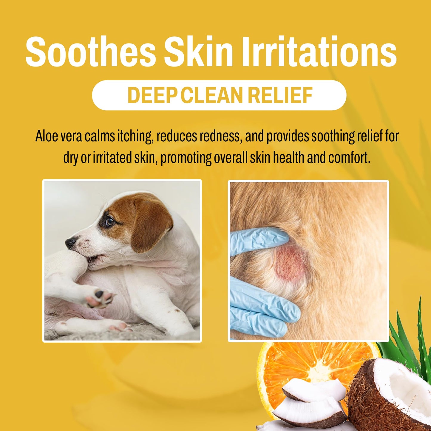 Puppy Shampoo - All Natural and Hypoallergenic with Aloe and Coconut Soothing for Normal Dry Itchy or Allergy Sensitive Skin - Moisturizing & Nourishing Pet Grooming Organic Dog Shampoo, 1 Gallon