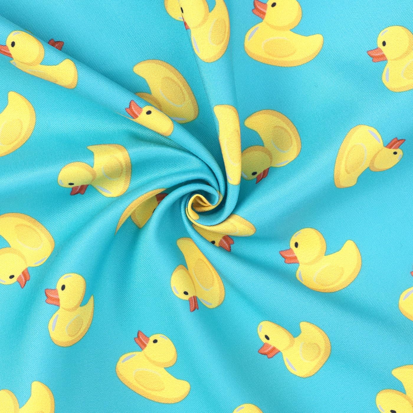 HDE Dog Swim Trunks Hawaiian Board Shorts Beach Pool Swimsuit for XS to XXL Dogs Teal Rubber Ducks - XS