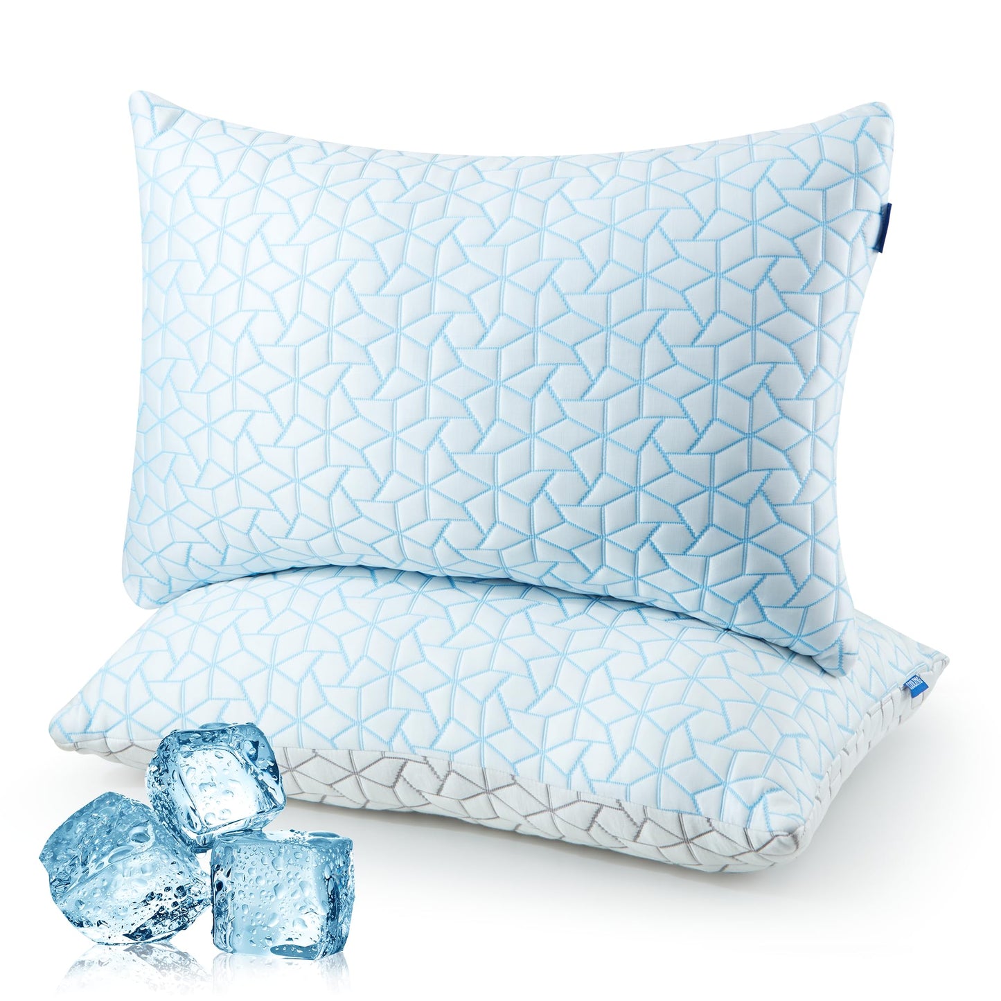 Bafode Pillows King Size Set of 2, Memory Foam Pillows, Cooling Pillow for Sleeping, Adjustable Bed Pillows for Side, Back and Stomach Sleepers