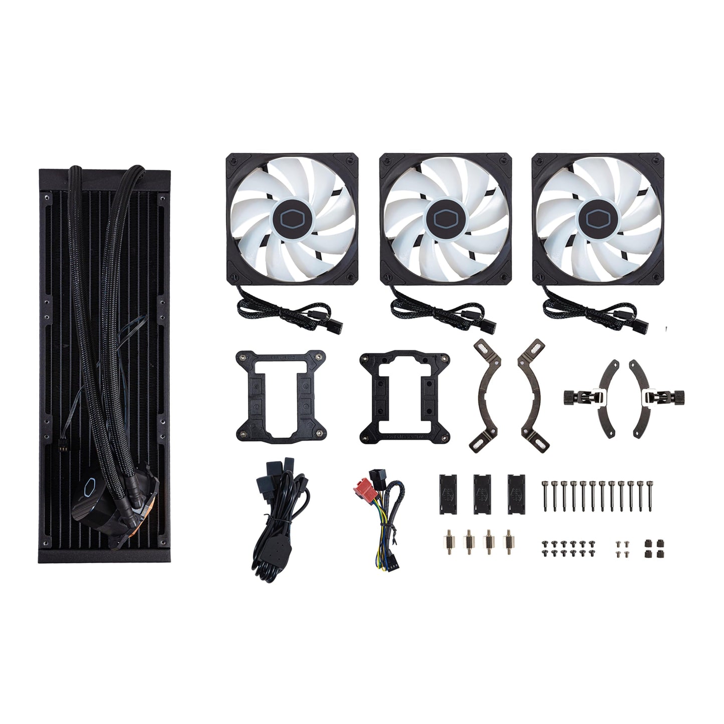 Cooler Master MasterLiquid 360L Core ARGB CPU Liquid Cooler - Dual Chamber Gen S Pump, Superior Radiator and 120 mm ARGB Fans, LGA 1700 and AM5 Brackets - Black