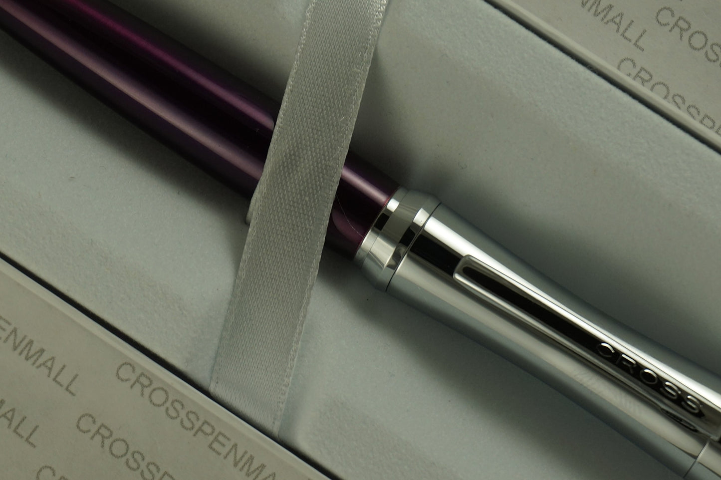 Cross Parasol Curves with Polished Chrome Appointments and Tender Purple Barrel Ballpoint Pen