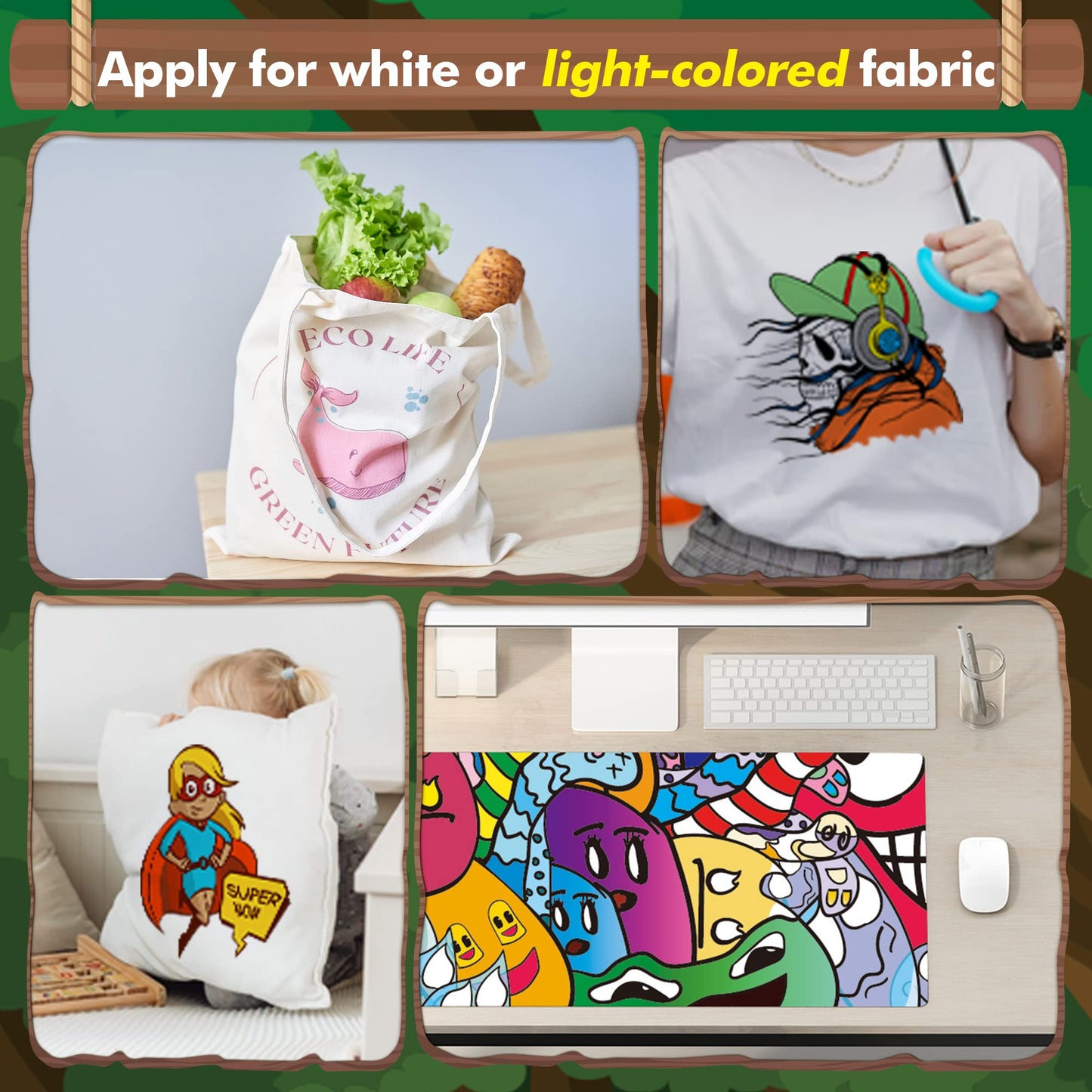 Koala Sublimation Paper 150 sheets 8.5x14 inches for Heat Transfer DIY Gift Compatible with Inkjet Sublimation Printer 105gsm