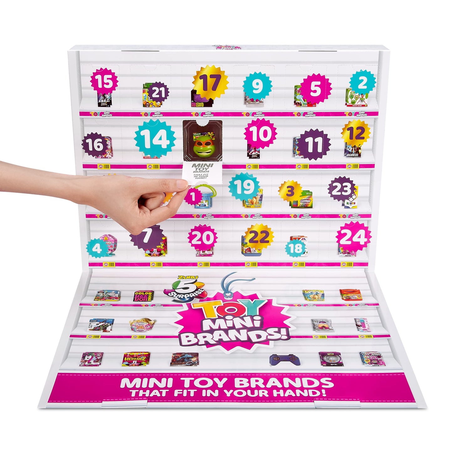 5 Surprise Toy Mini Brands Limited Edition Advent Calendar by ZURU with 24 Surprise Pack & 4 Exclusive Minis, Toys Mystery Capsule Real Miniature Brands Collectibles
