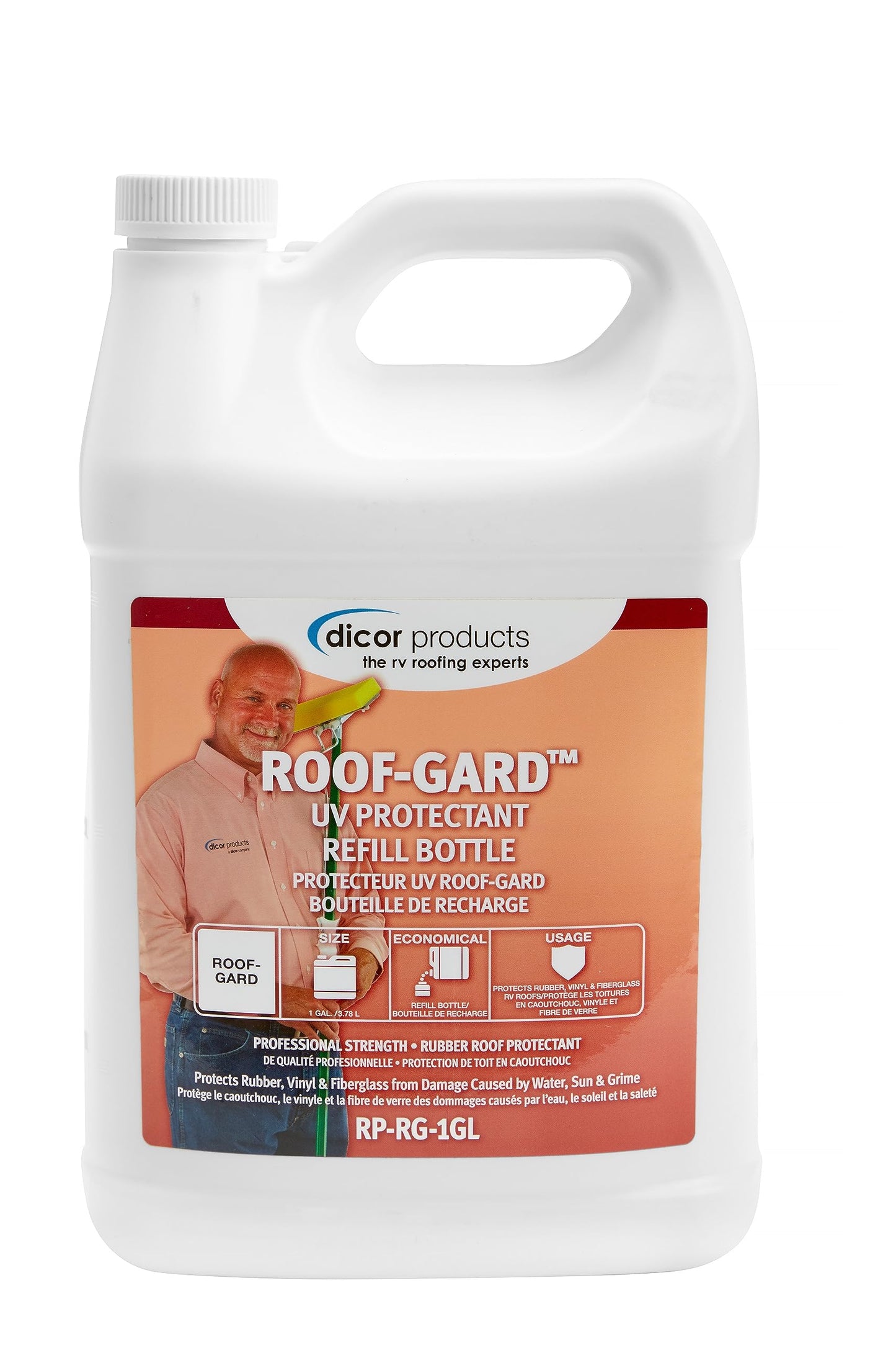 Dicor RP-RG-1GL Roof Guard RV Roof Protectant Spray, White