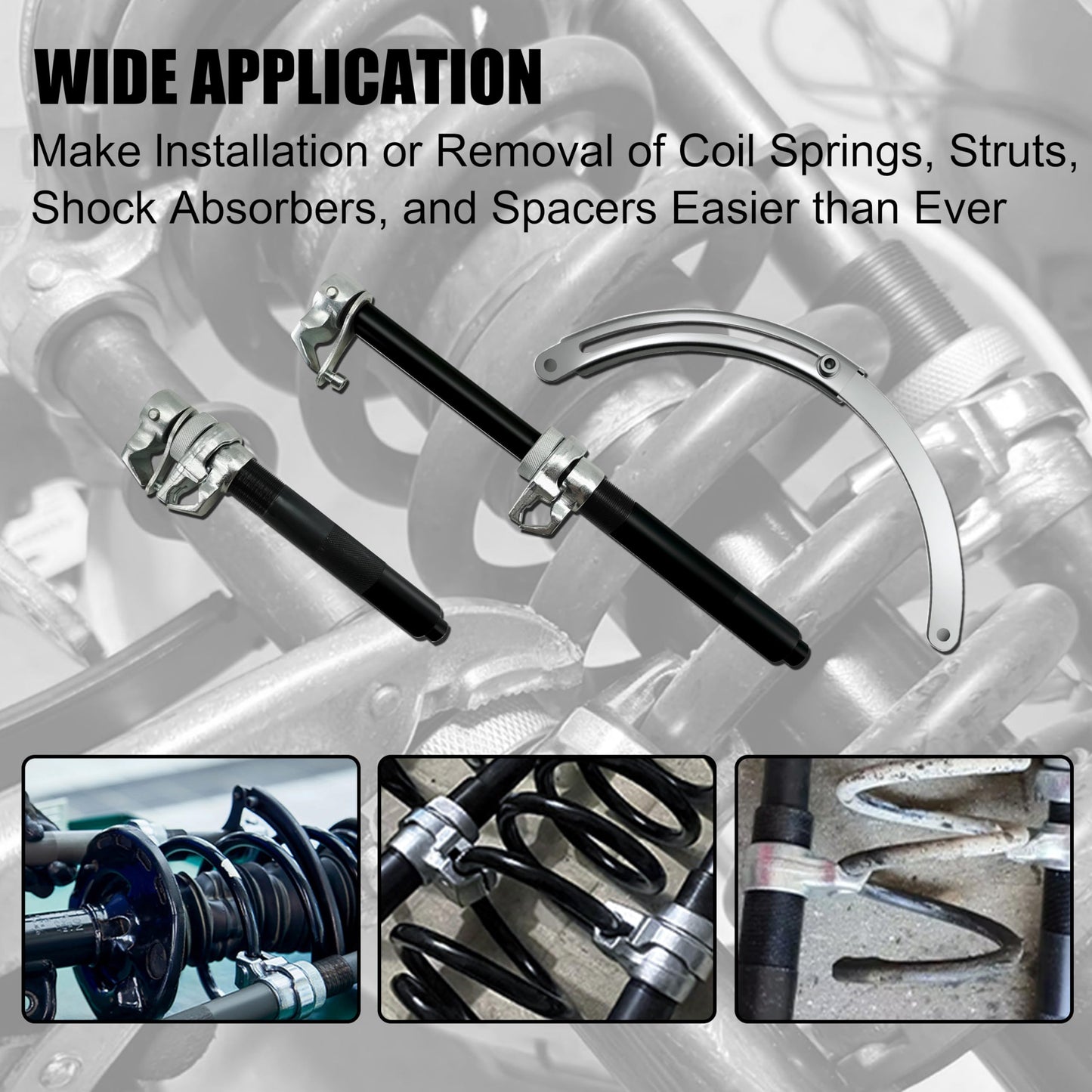 SGT Coil Spring Compressor Tool, Heavy Duty Universal Strut Spring Compressor Tool Set,Spring Compressor Tool Automotive for Car Truck with Safety Brackets