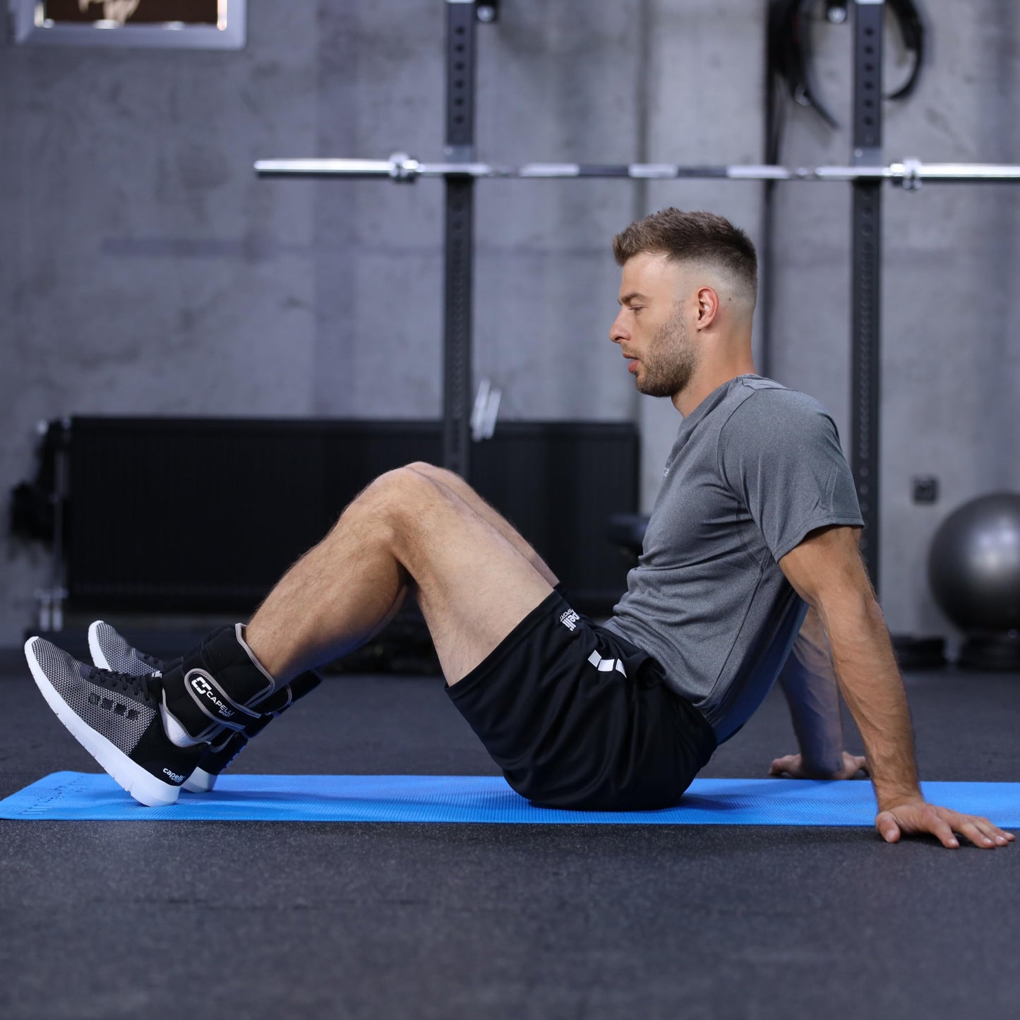 Capelli Sport Ankle and Wrist Weights, Adjustable Level Leg and Arm Weights, Black, 10 lbs, Set of 2