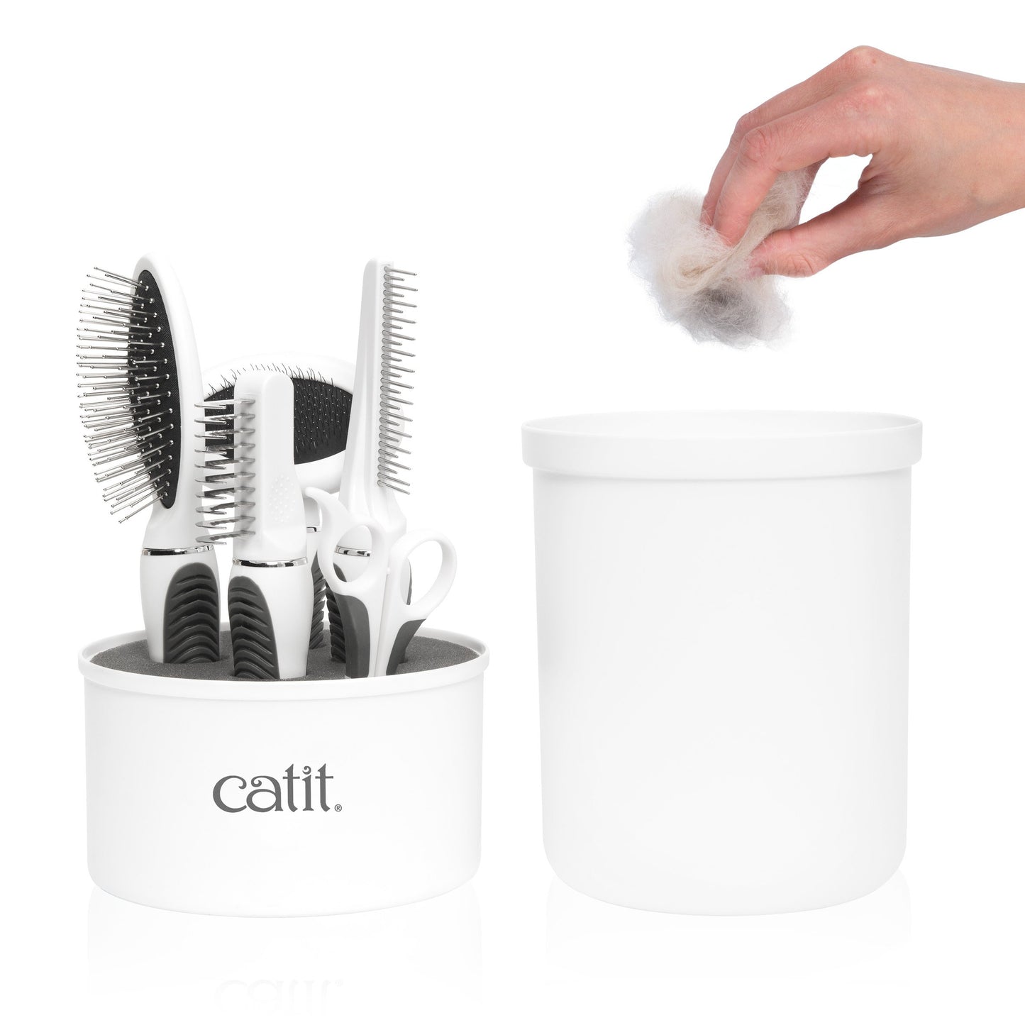 Catit Grooming Kit Long Hair 5 Count (Pack of 1) White