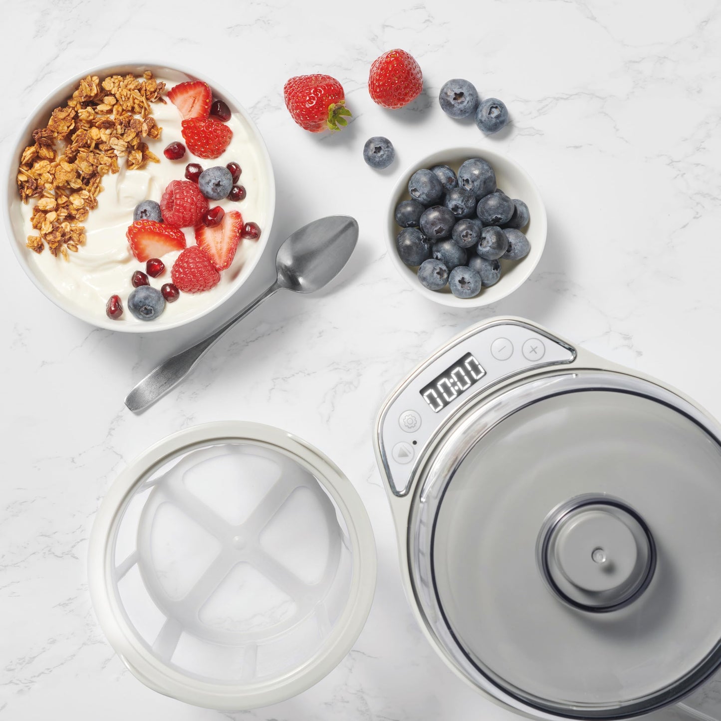 RICARDO Yogurt Maker, 1.5L Capacity, Fresh Yogurt in 8 Hours, Digital Timer, Compact Design, BPA-Free, Dishwasher Safe Detachable Parts