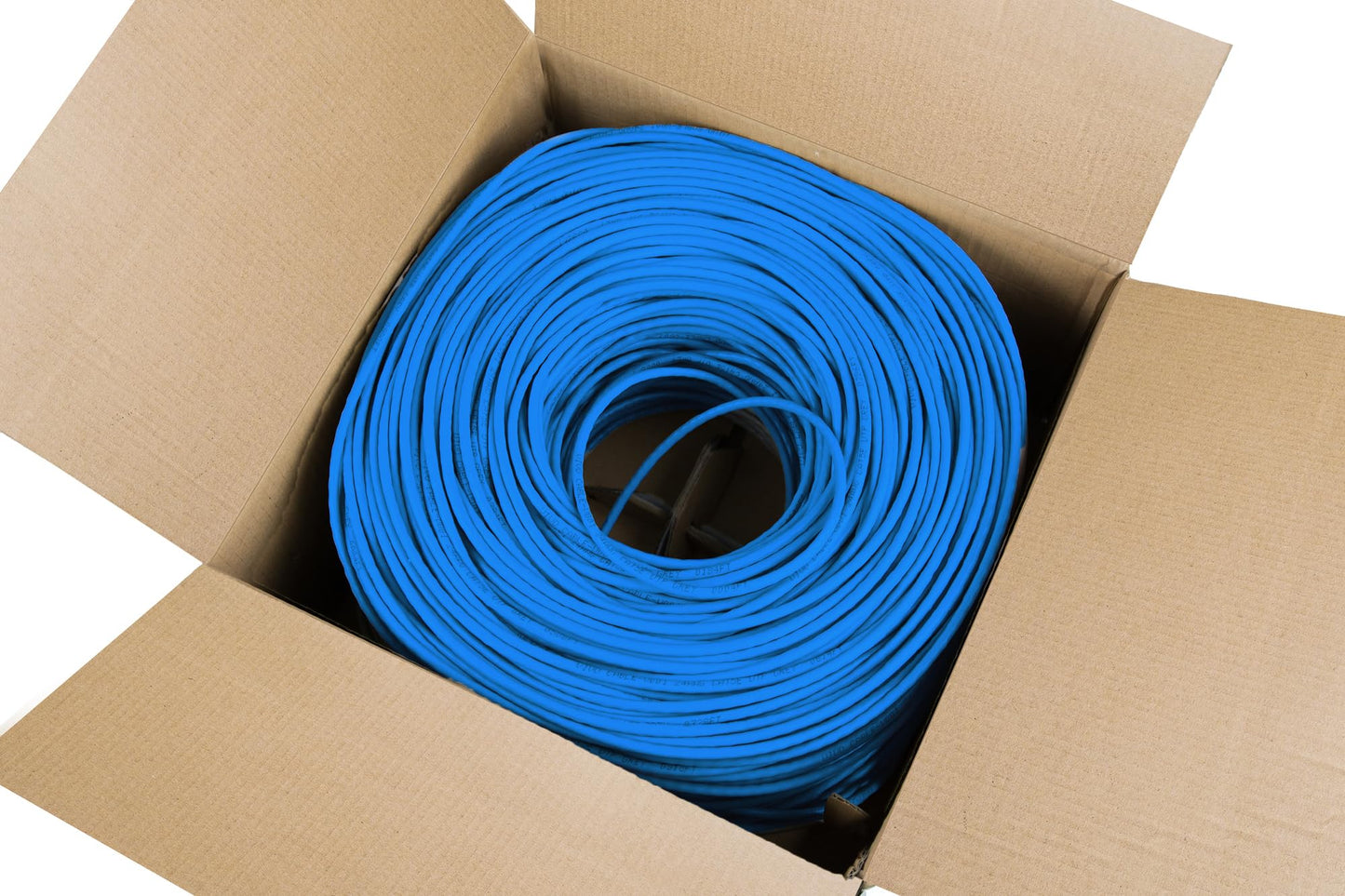 VIVO 250ft Bulk Cat6 Wire, Full Copper Ethernet Cable, 23 AWG, UTP Pull Box, LAN Network, Blue, CABLE-V016