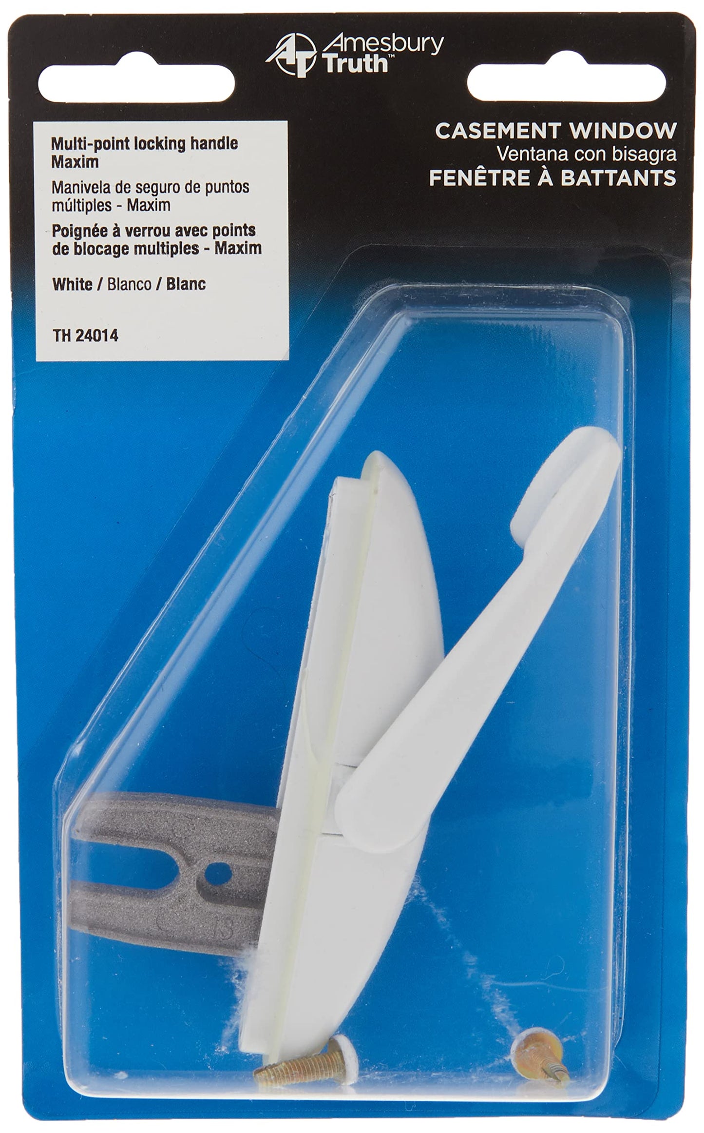 Prime-Line Products TH 24014 Truth Hardware Maxim Locking Handle, White