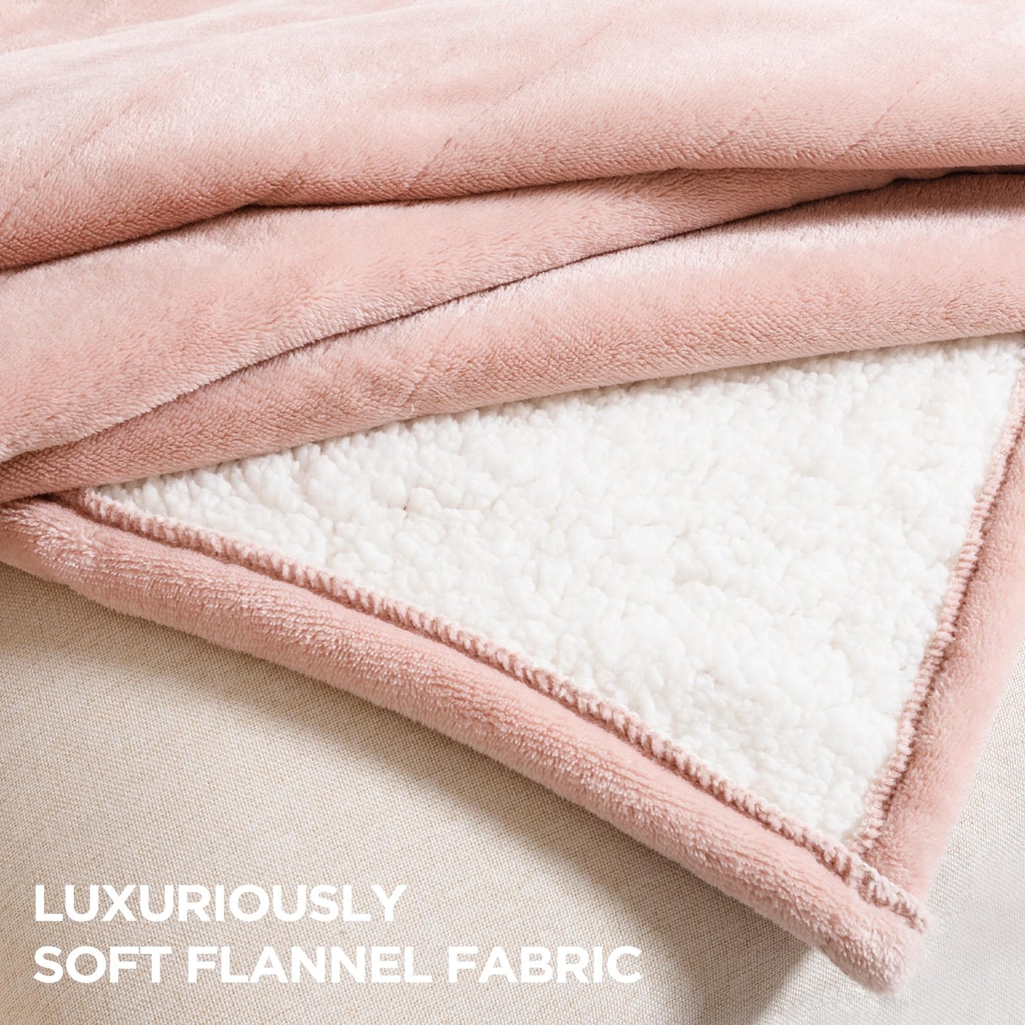 Templewet Heated Blanket Electric Throw 50" x 60" -Heated Throw Blanket with 4 Heating Levels & 3 Hours Auto Off,Machine Washable,ETL & FCC Certification,Over-Heat Protect（Candy Pink）