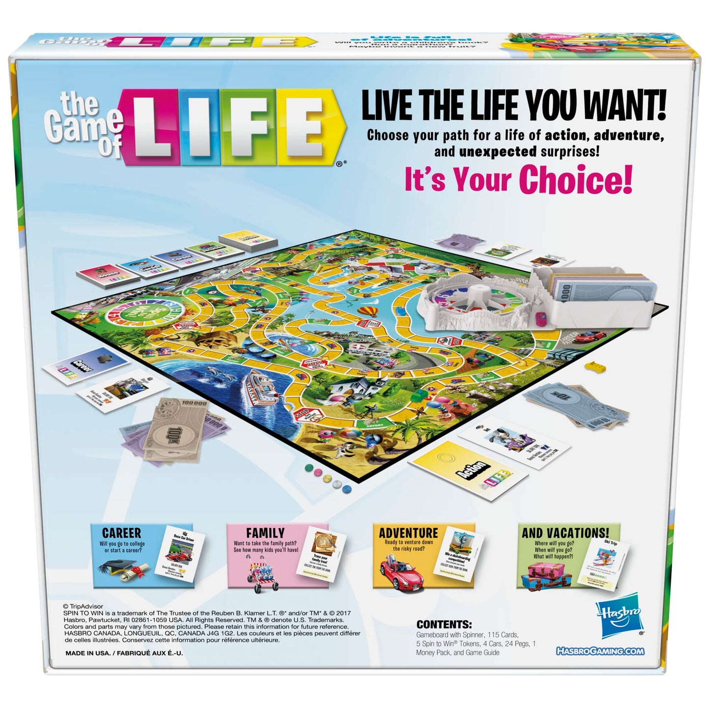 Hasbro Gaming The Game of Life Board Game Amazon Exclusive Ages 8 and Up