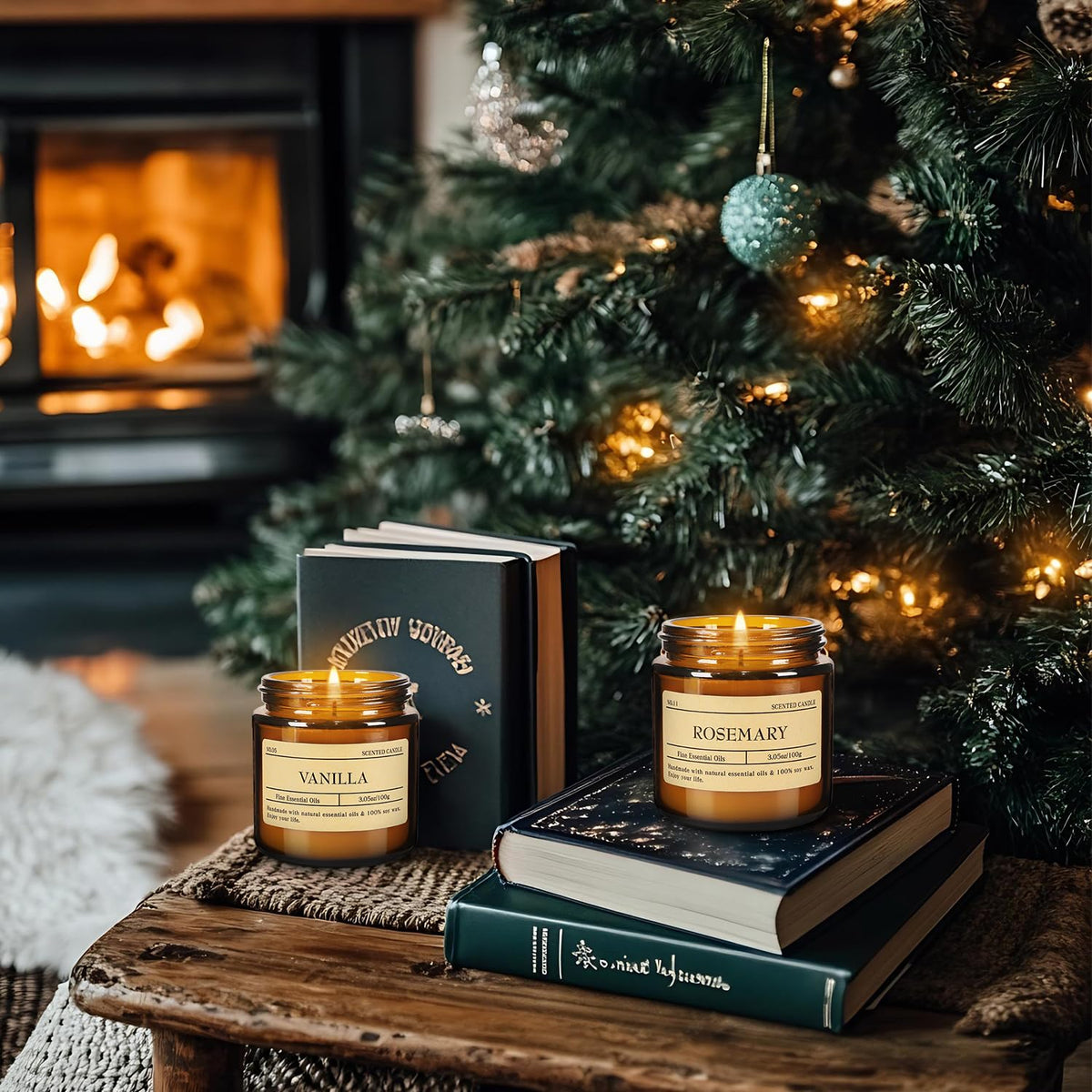 CLTNIKET 24-Pack 3.5oz Amber Jar Scented Candles Set - Natural Soy Wax & Essential Oils Aromatherapy Candles for Mother's Day, Yoga, Home Scene & Gatherings