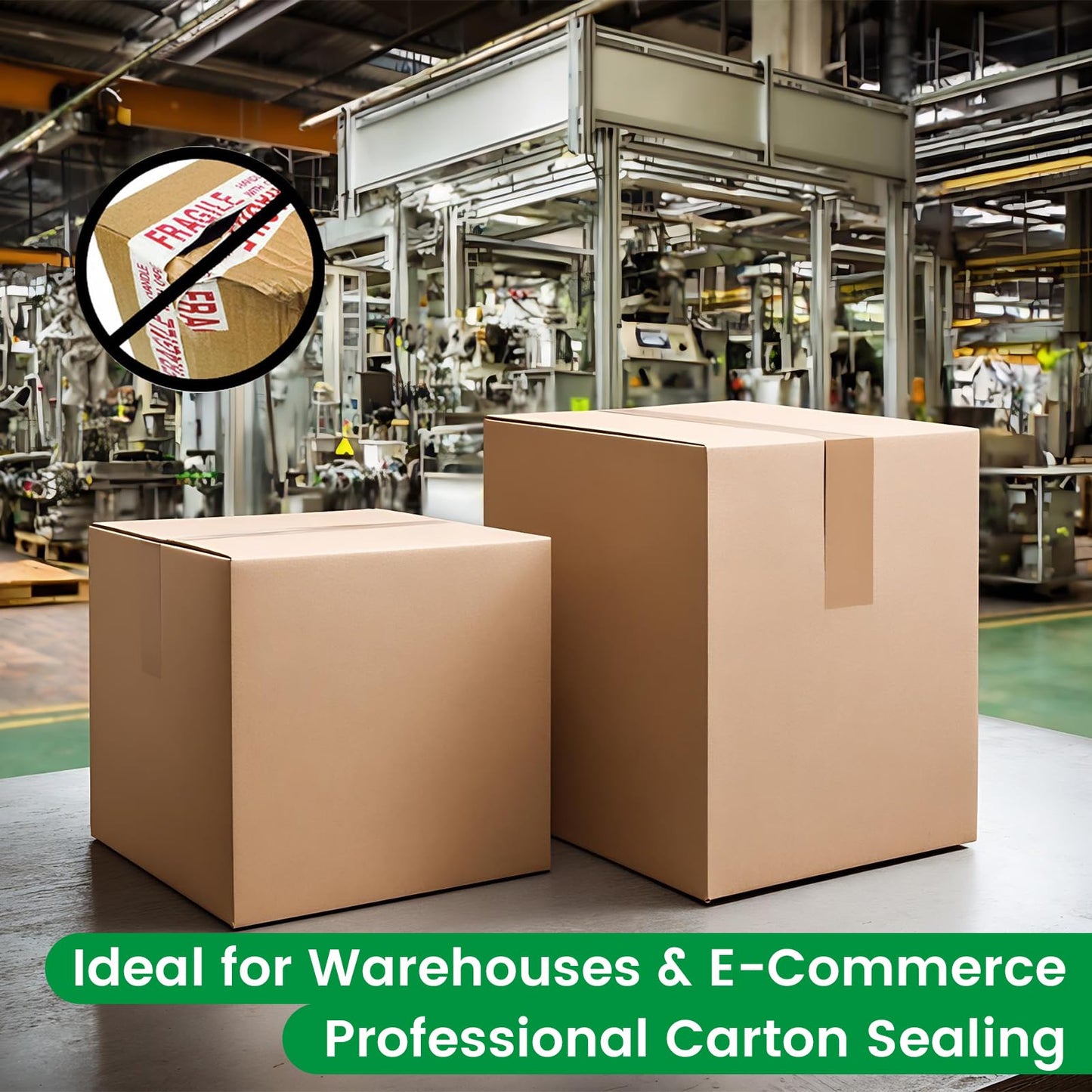 ADHES Water Activated Tape 2.83" x 110yds x 4 Rolls, Reinforced Kraft Gummed Paper Tape, Eco-Friendly, Strong Adhesive Shipping Tape for Packing, Shipping, Moving