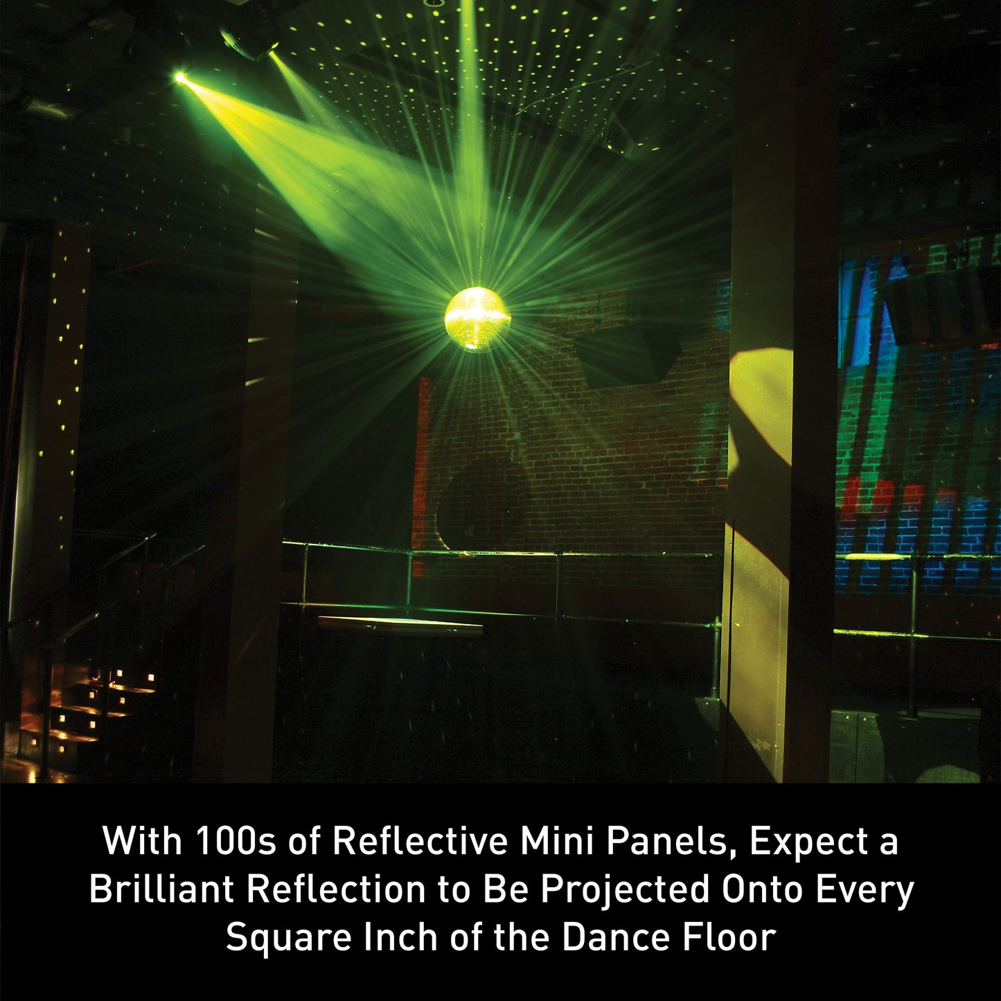 Eliminator EM12 12 Inch Disco Mirror Ball - Perfect for Parties, Clubs, Weddings, Birthday or Holidays - Disco Ball Decor - Mounting Ring Included - Silver Mirror