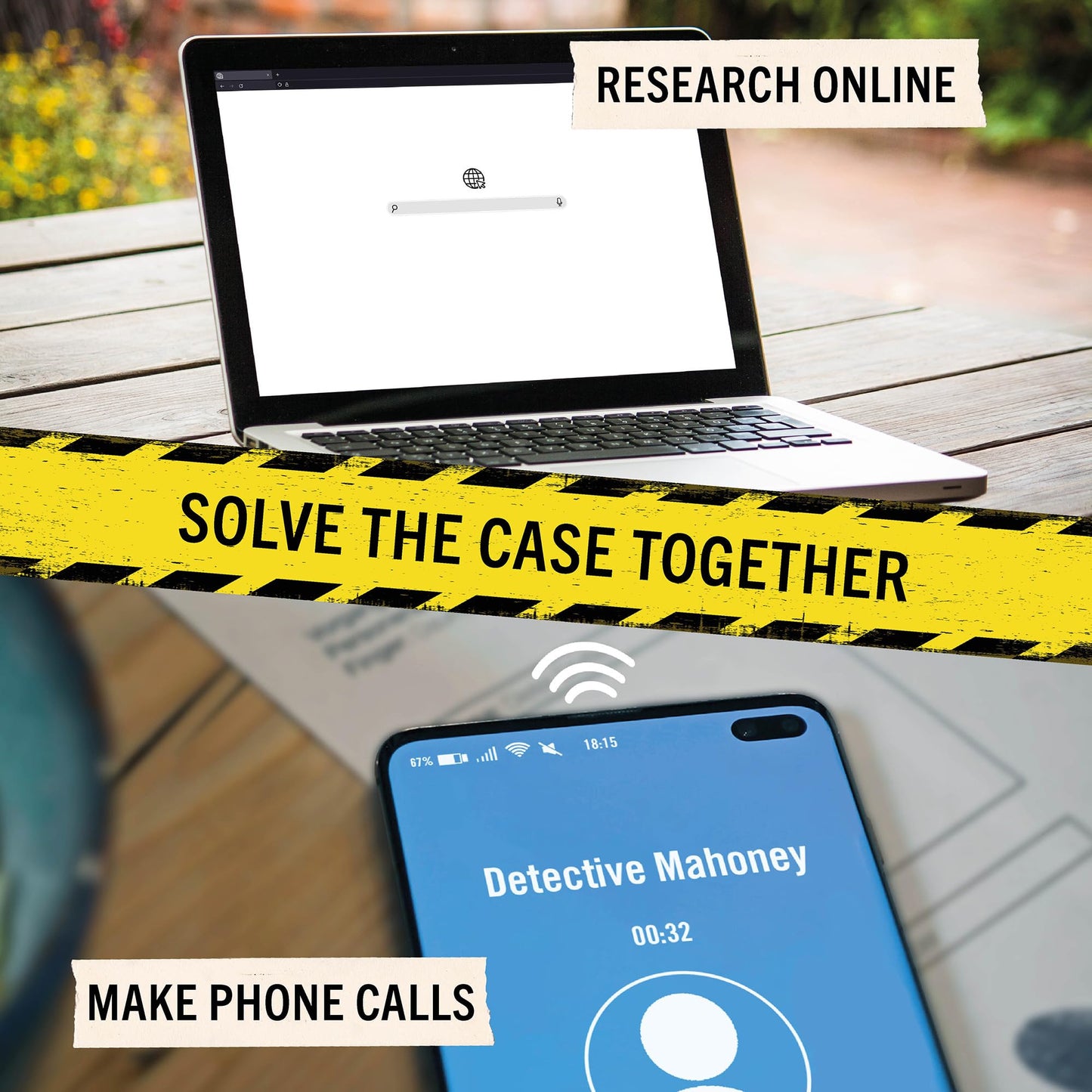 Hidden Games Murder Mystery Game – Canadian Version – Solve a Crime at a Folk Festival – Detective Investigation with 30+ Clues – Board Game for Teens, Adults, Couples & Groups – The Maplebrooke Case
