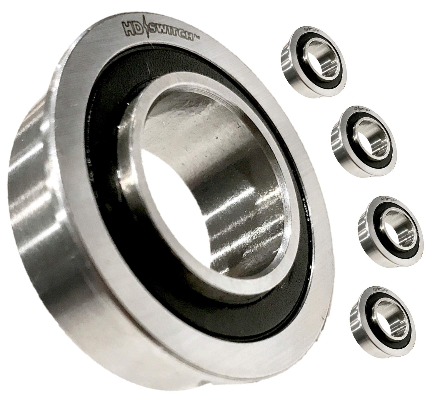 (4 Pack) HD Switch Front Wheel Bushing to Bearing Conversion Kit fits Snapper, Simplicity 1752171YP 1752171 1713167SM 4302 - OEM Upgrade Please Check Size