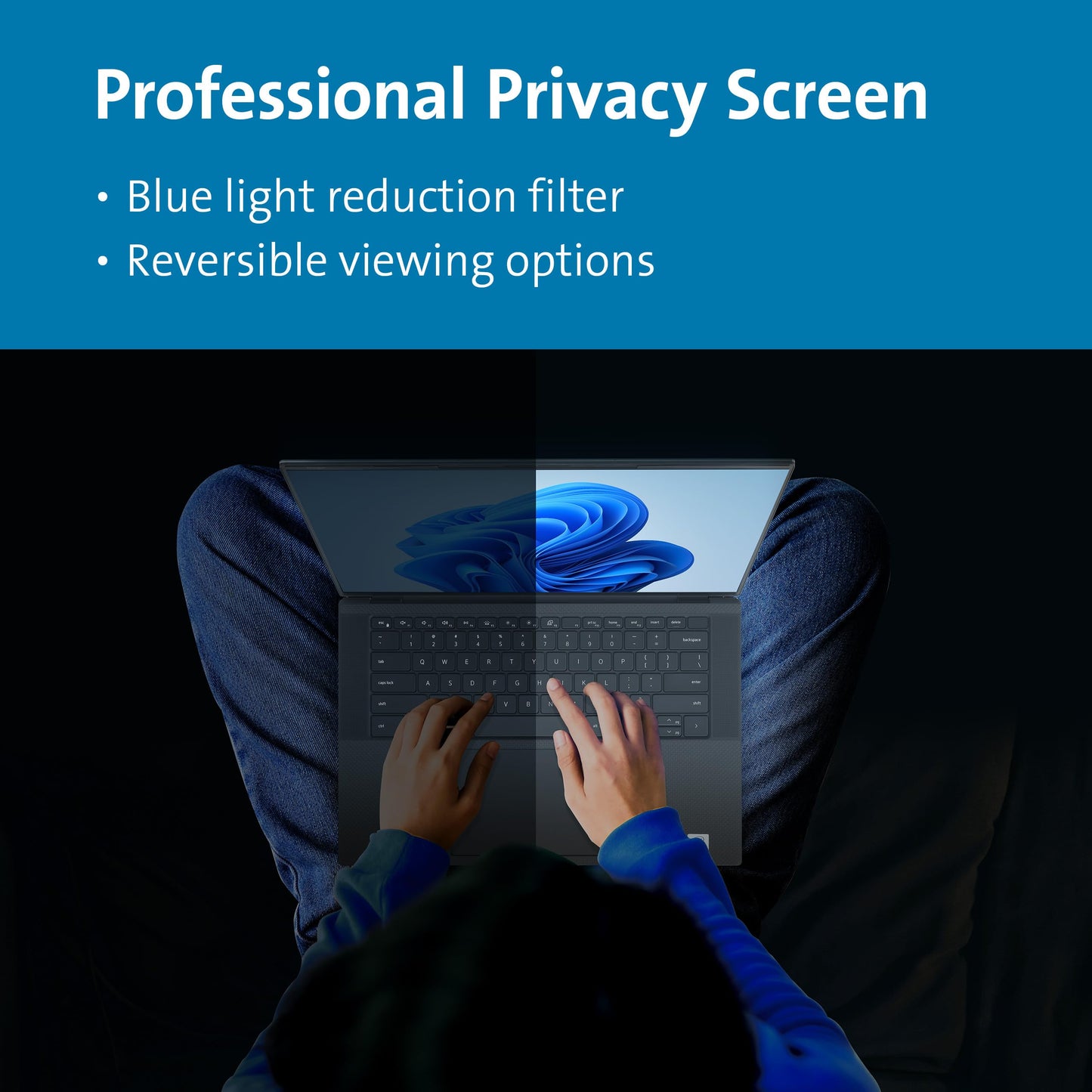 Kensington MagPro™ Magnetic Laptop Privacy Screen 13.3 inch, Removable 16:10 Laptop Privacy Filter, Anti-Glare, Blue Ray Reduction, Compatible with HP/Dell/Acer/Asus/Samsung/Lenovo (K55253WW)