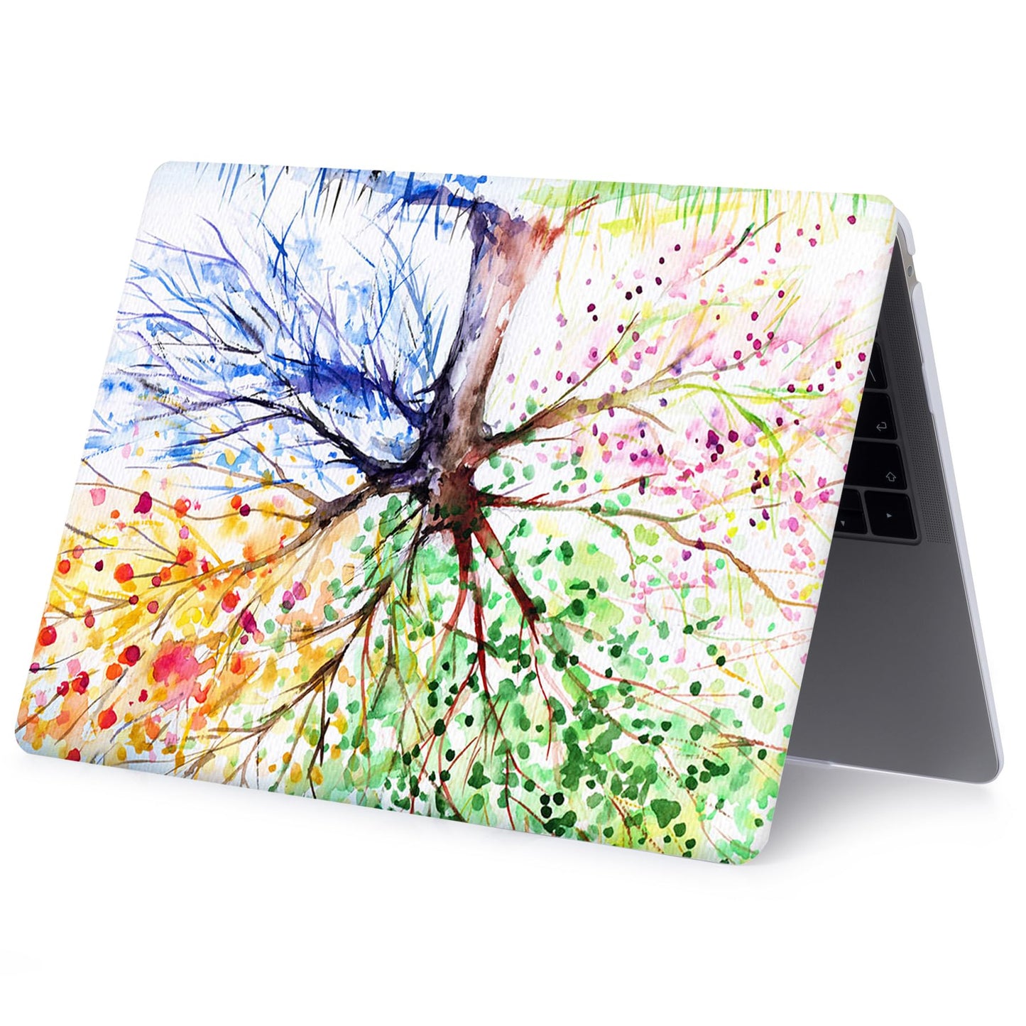 Laptop Case Compatible with MacBook Air 13 Inch Case 2020 2019 2018 Release M1 A2337 A2179 A1932 with Retina Display & Touch ID, Plastic Hard Shell Cover & Keyboard Cover Skin, Colorful Tree