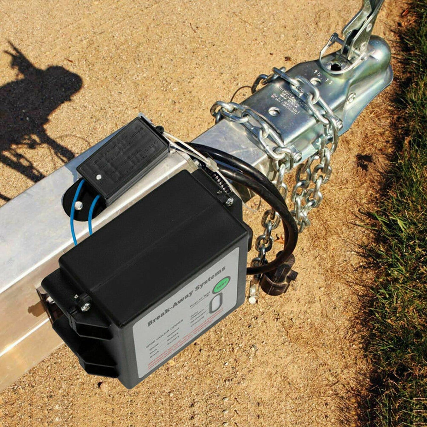 Trailer Break Away Kit, Trailer Brakes Breakaway Kit 12V LED Test Break Away System Universal for Vehicle