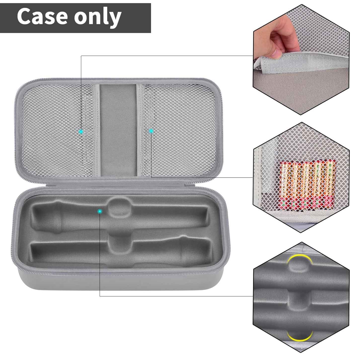 Wireless Microphone Case-Lighting Grey