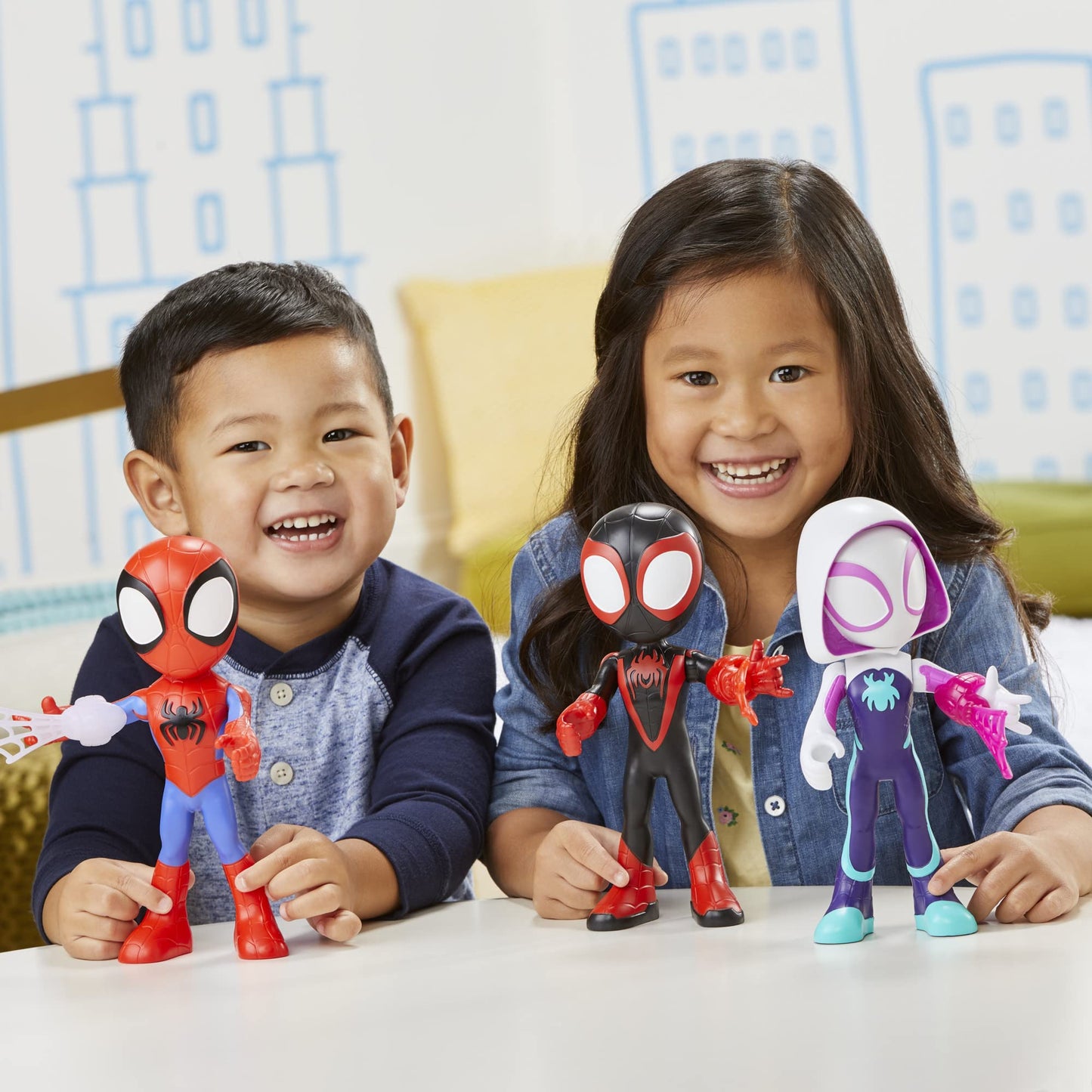 Marvel Spidey and His Amazing Friends Supersized Hero Figures Multipack, 3 Large Action Figures, Preschool Super Hero Toy, Ages 3 and Up (Amazon Exclusive)