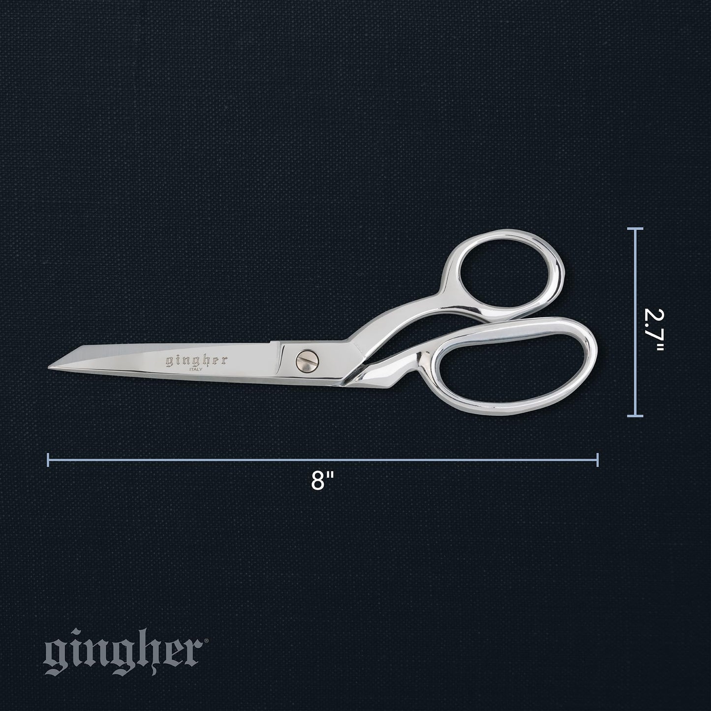 Fiskars G-8Z Gingher 8-Inch Micro-Serrated Edge Knife Edge Dressmaker's Shears