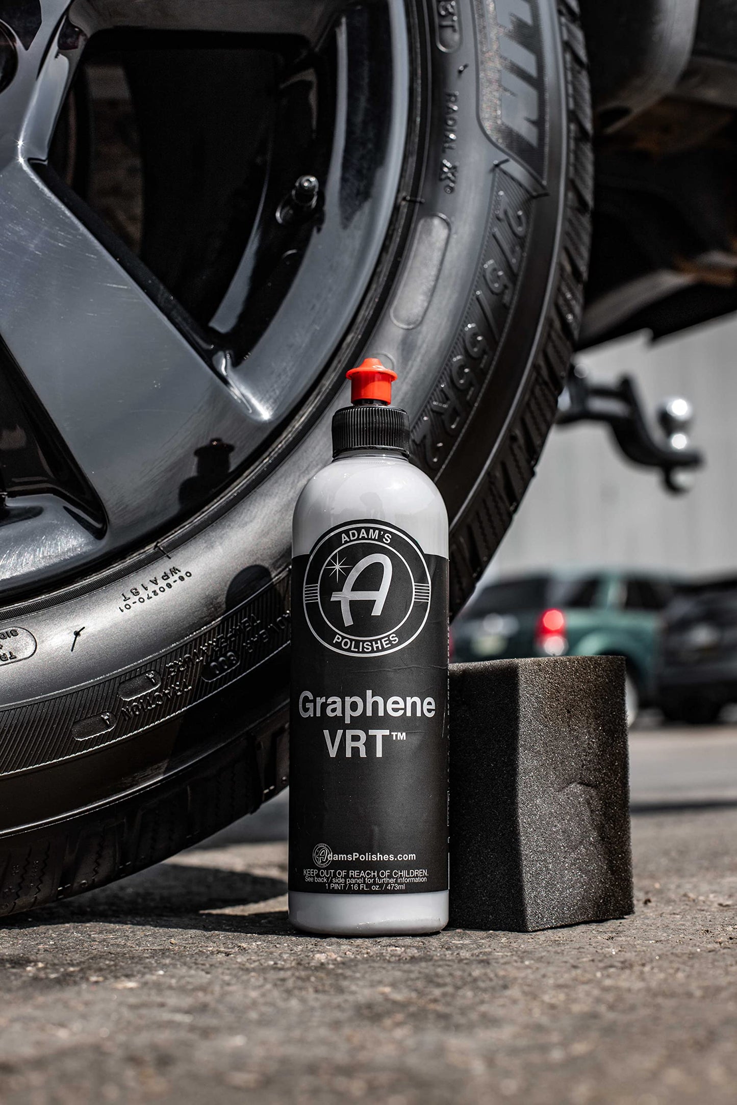 Adam's Polishes Graphene VRT 16oz Vinyl, Rubber, Tire & Trim Dressing - UV Protection and Water Repellent - Graphene Ceramic Infused Formula - Dress Tires or Trim Without Worry of Slinging (16oz)