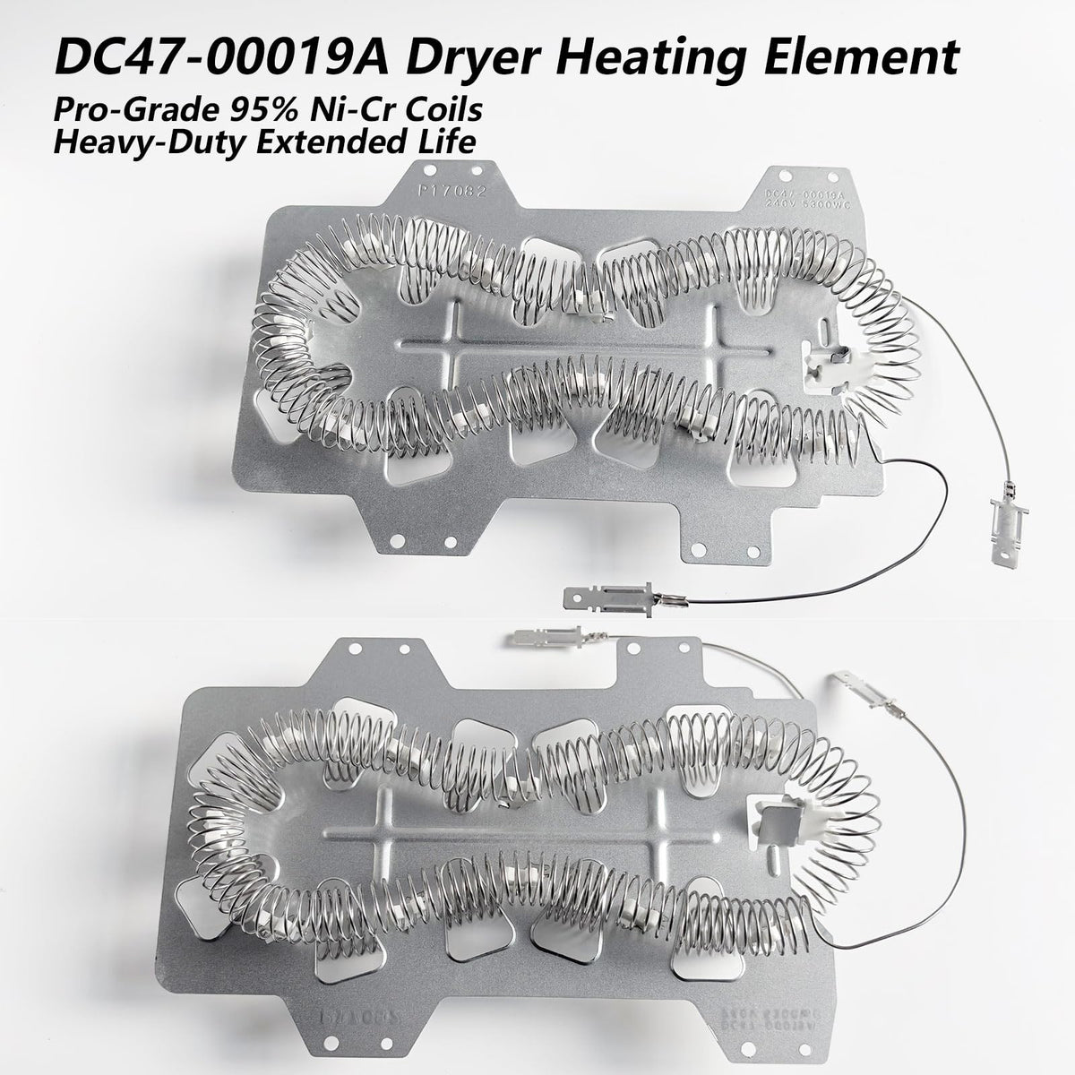 DC47-00019A Dryer Heating Element Repair Kit for Samsung DV42H5000EW/A3 DV45H7000EW/A2 DV48H7400EW/A2 - Includes DC96-00887A Thermal Fuse, DC47-00018A Thermostat, DC47-00016A & DC32-00007A