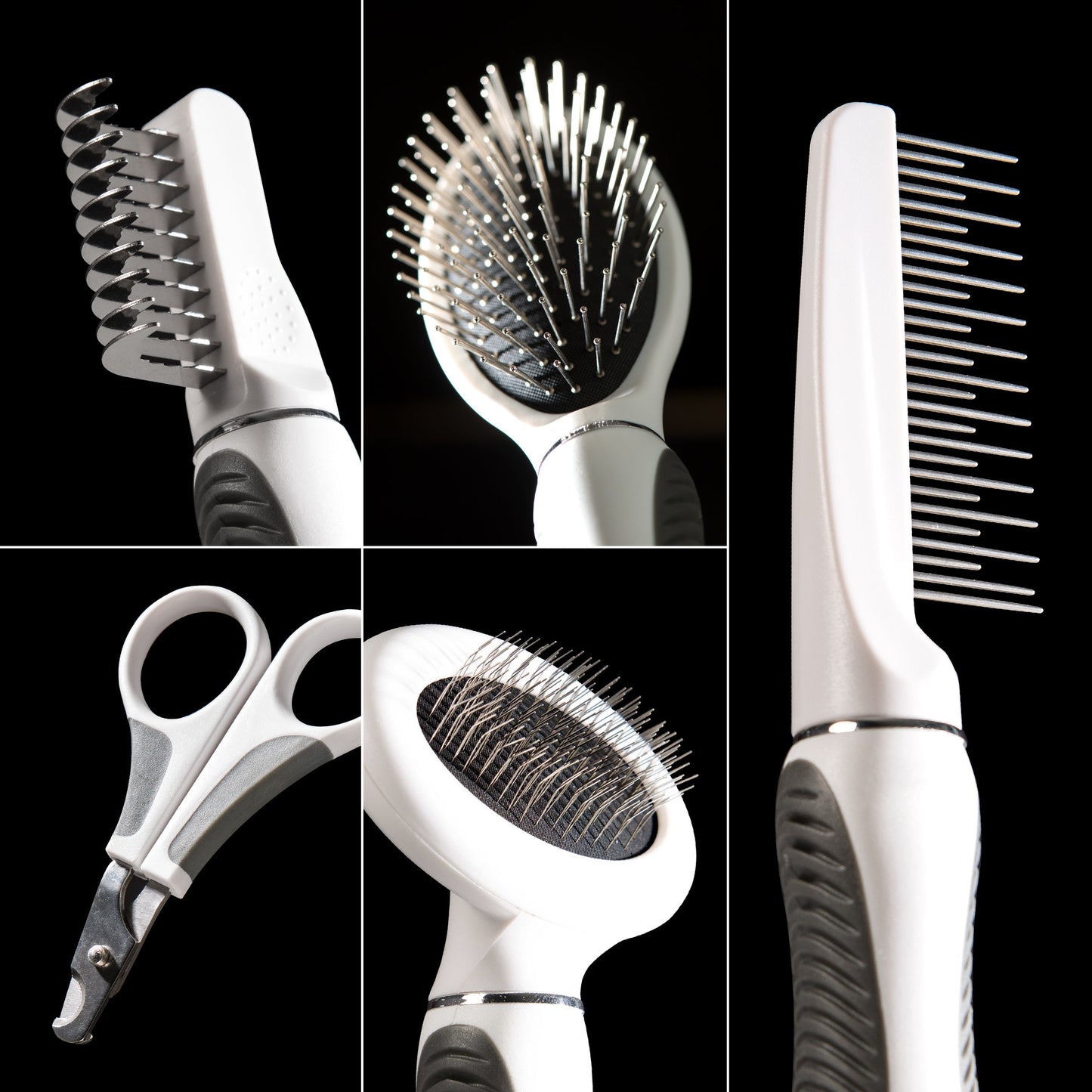 Catit Grooming Kit Long Hair 5 Count (Pack of 1) White