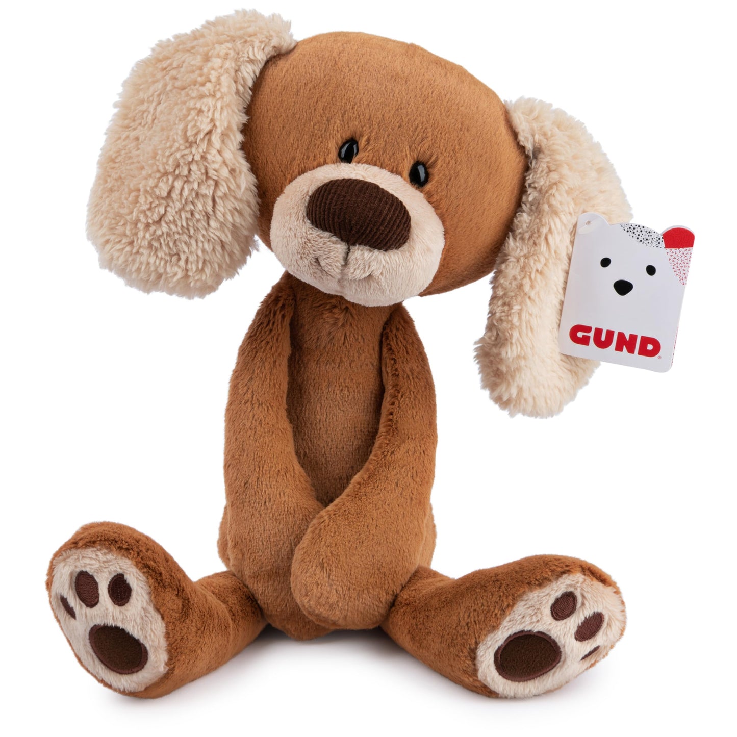 GUND Take-Along Friends, MASI Puppy Dog Plush Stuffed Animal for Ages 1 and Up, Brown/Cream, 15"