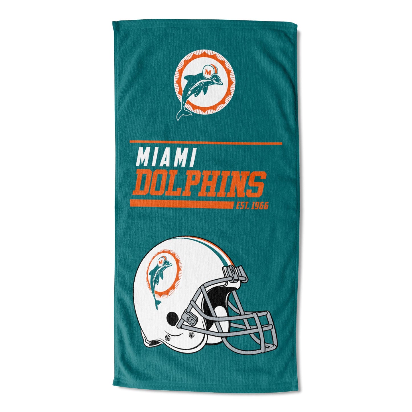 Northwest NFL Miami Dolphins Beach Towel, 30" x 60", 40 Yard Dash Legacy