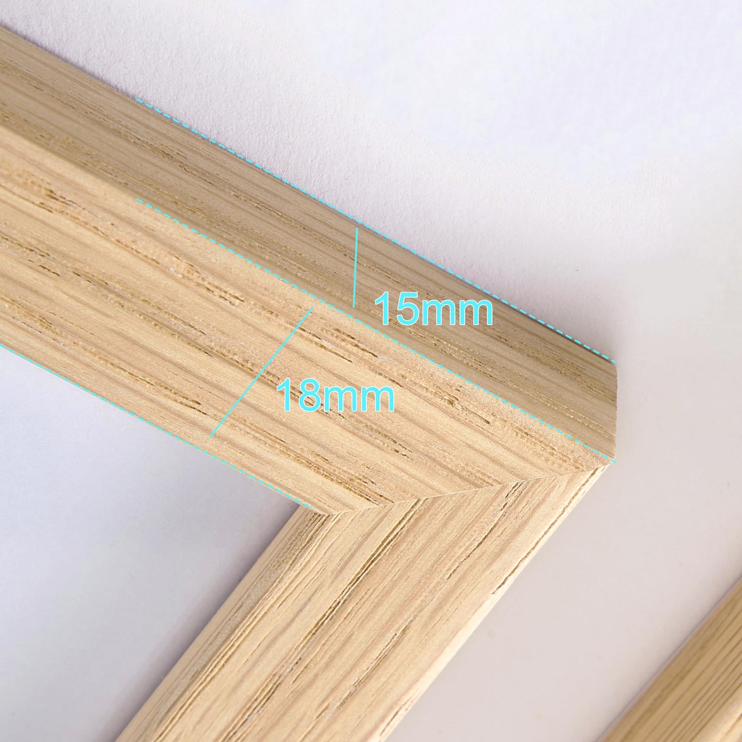 TONES FRAME DESIGN 11x14 Solid Oak Wood Picture Frame with Mat for 8x10 Natural Photo Frames, Set of 3 Picture Frame for Wall Home Decor