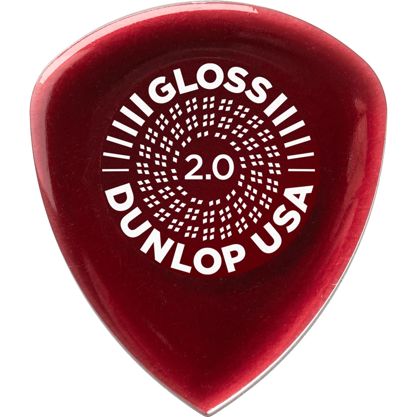 Jim Dunlop Flow Gloss 2.0mm Guitar Pick - 12 Pack (550R200), Brown