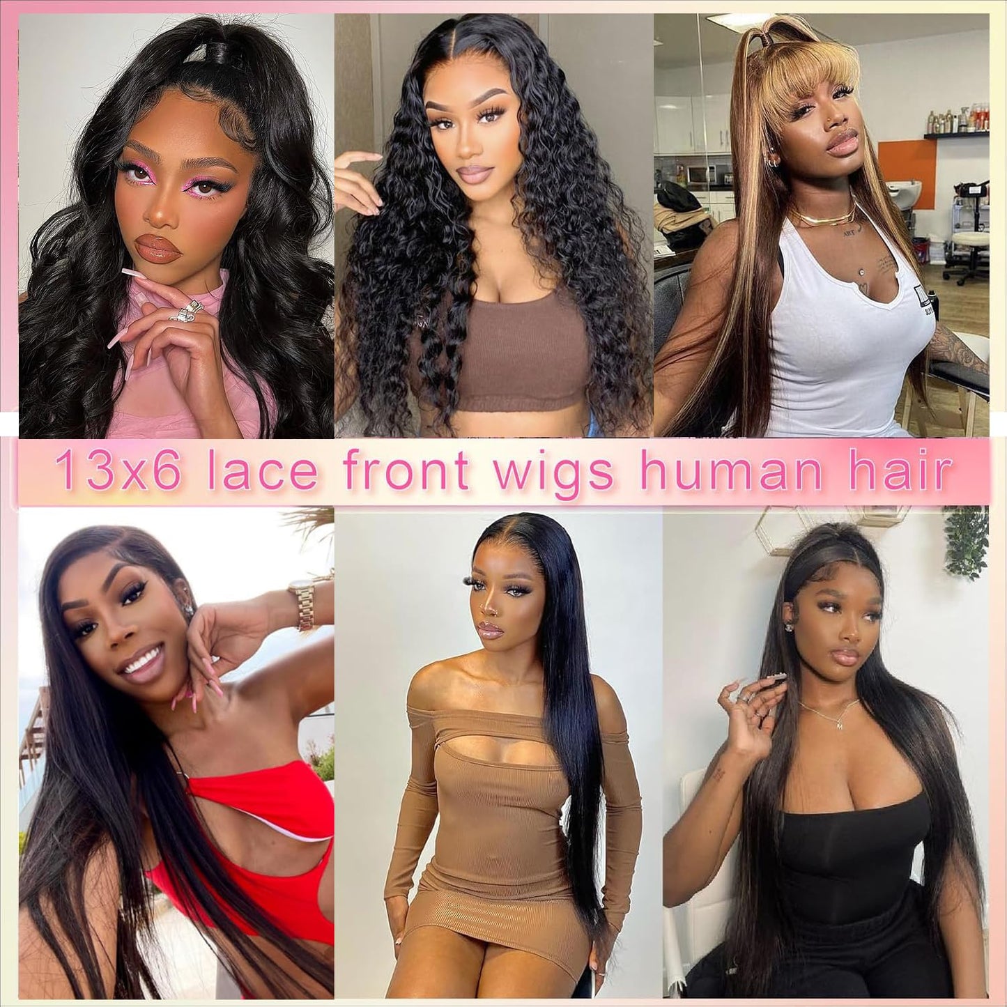 13x6 HD Full Lace Frontal Wig Human Hair 200 Density Straight Lace Front Wigs Human Hair Pre Plucked with Baby Hair 12A 100% Virgin Human Hair Wigs for Black Women Full and Thick Natural Black 22 Inch