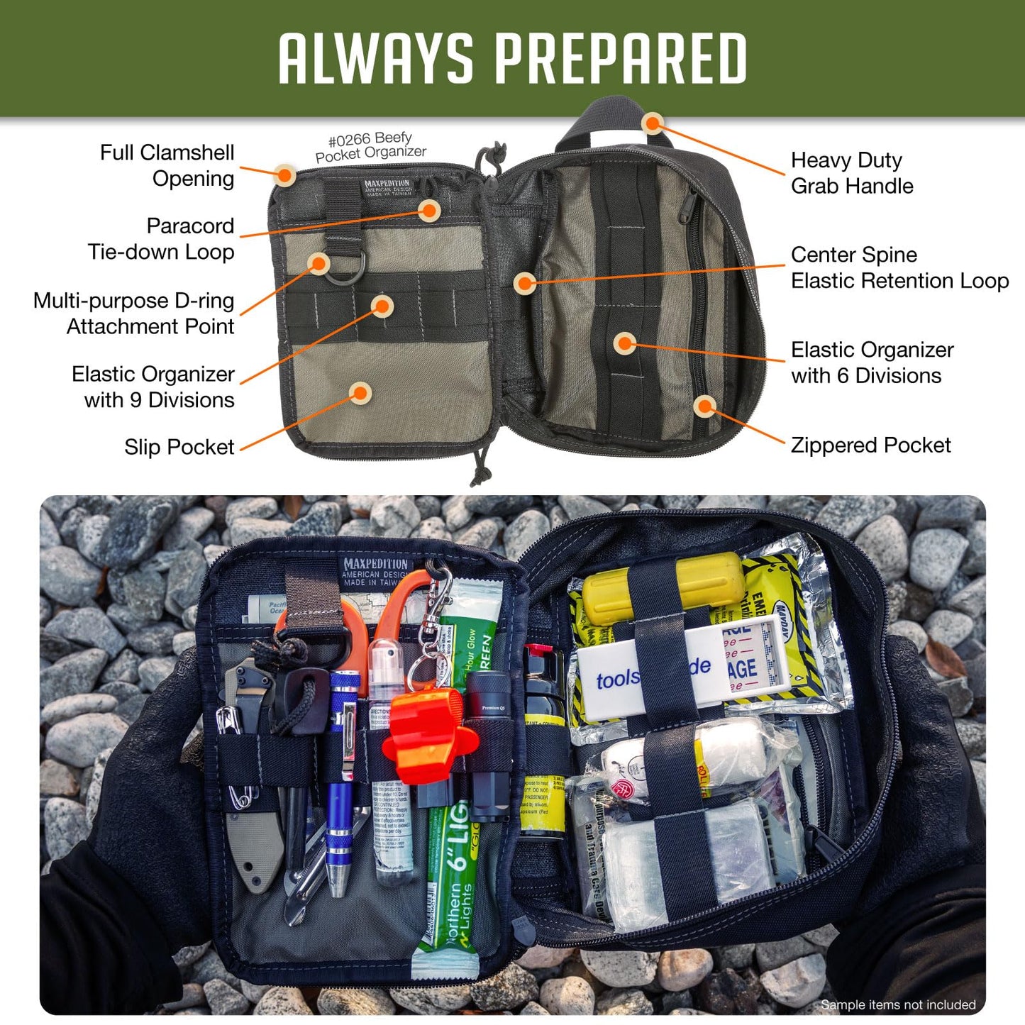 Maxpedition MX0266B Pocket Organizer