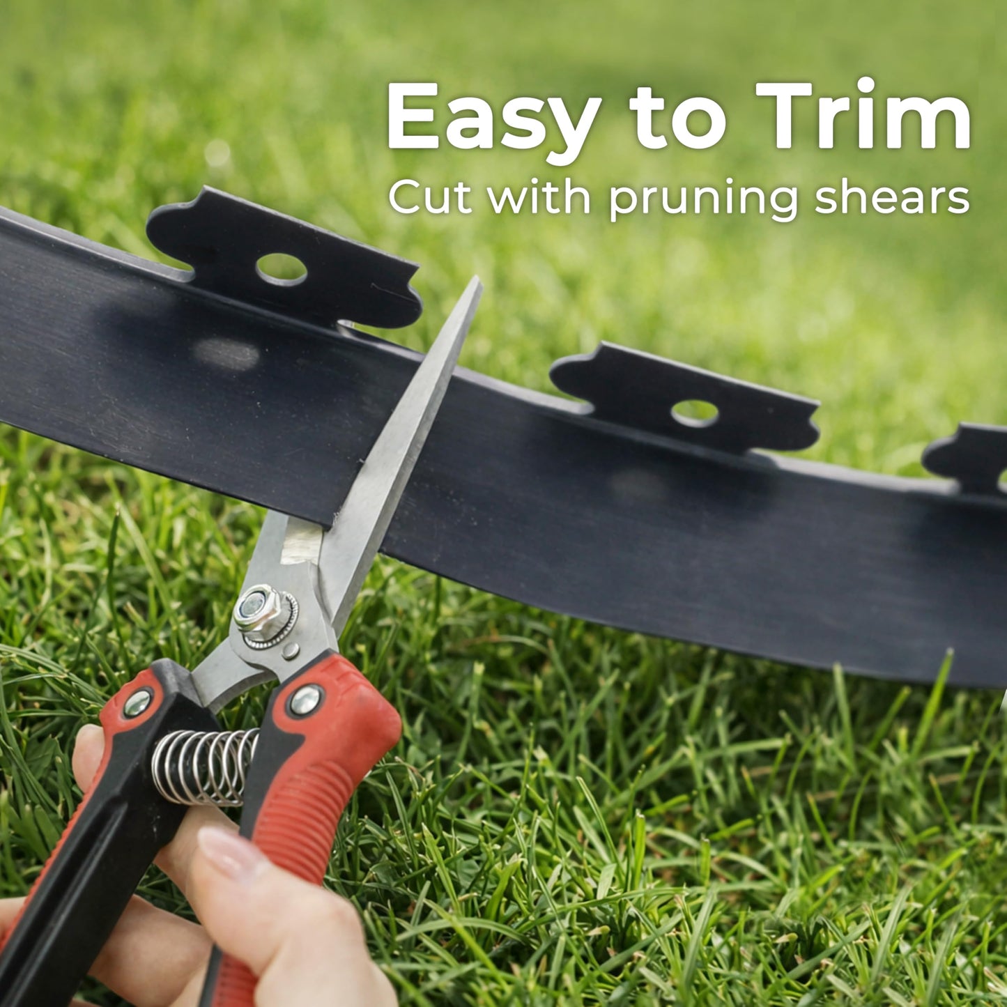 Gardzen 1.5" x 100' Landscape Edging Kit, Garden Edging Coil Comes with 120 Pcs Spikes, No Dig Lawn Border Design
