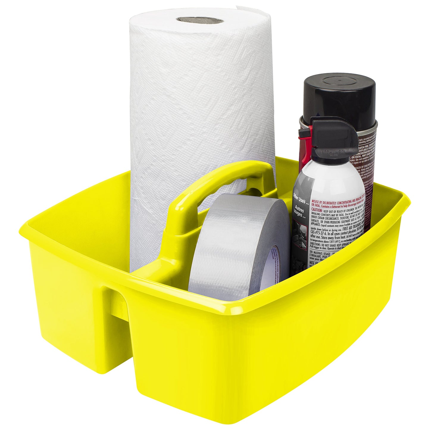 Storex Large Caddy, 13 x 11 x 6.38", Yellow, Case of 6