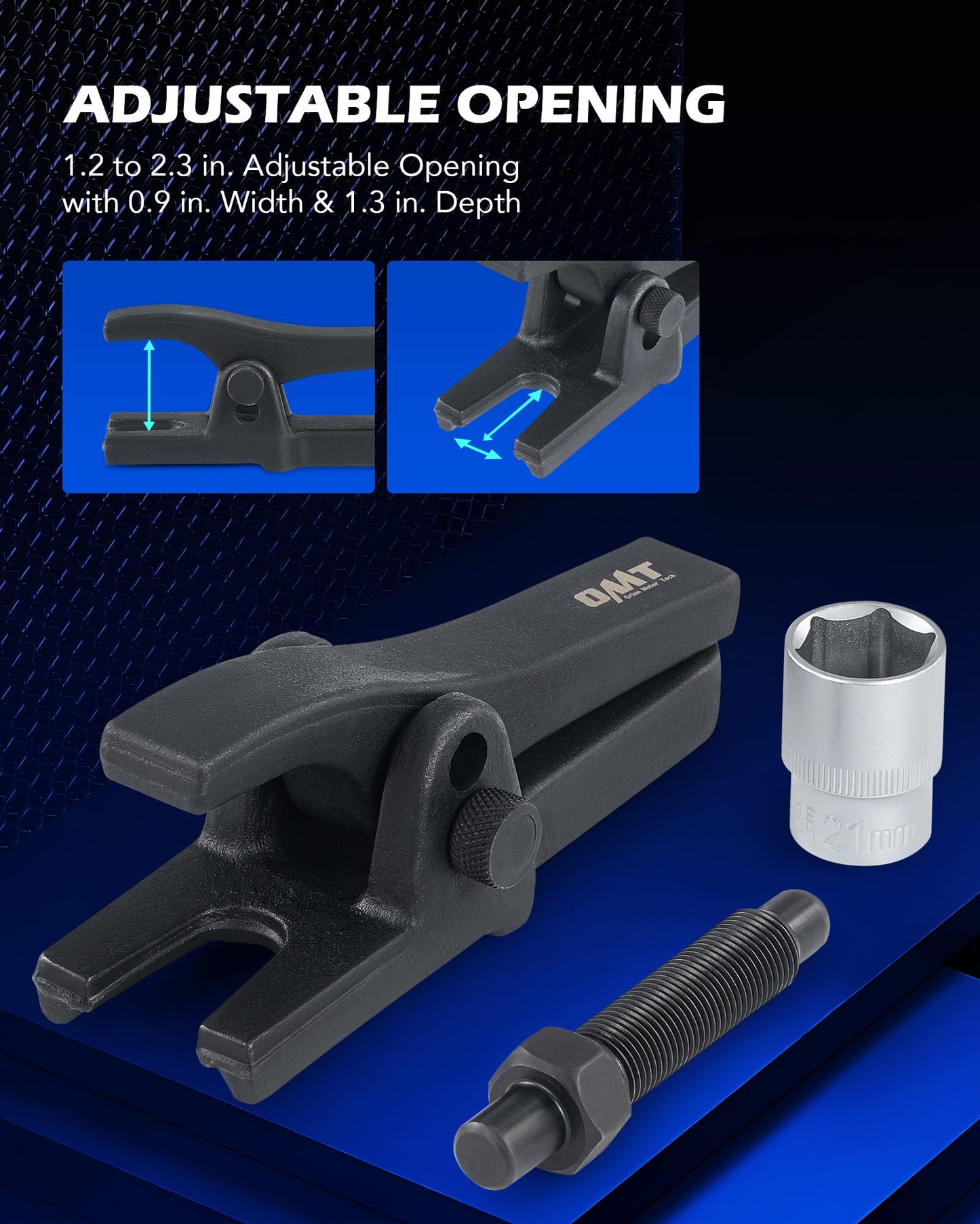 Orion Motor Tech Ball Joint Separator, 30 to 59 mm Ball Joint Removal Tool for Separating Ball Joint Support Arm Tie Rod on Car Truck ATV, Ball Joint Puller & Extractor with 1/2" Drive Socket Bolt