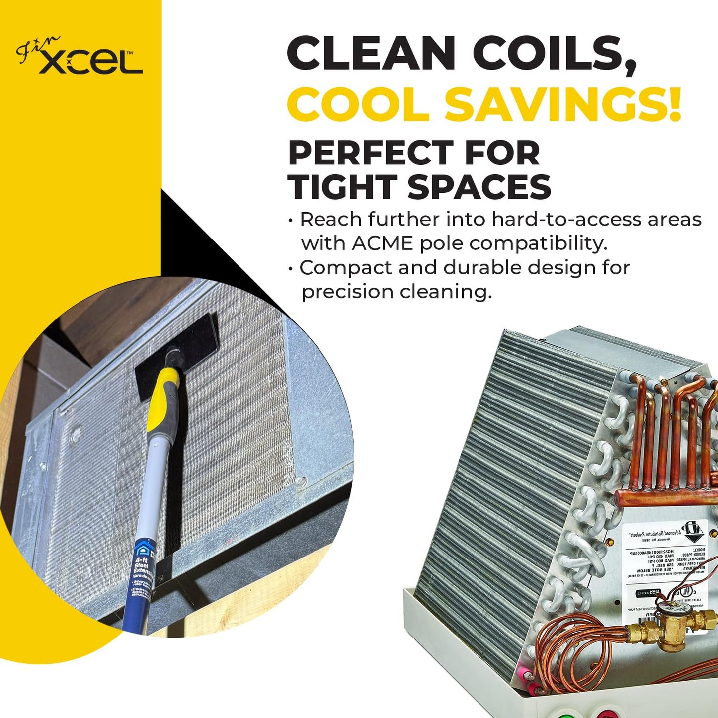 HVAC Coil Fin Cleaning Brush (Large)