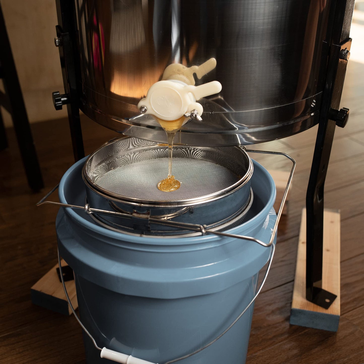 VIVO Honey Strainer Double Sieve Stainless Steel Beekeeping Equipment Filter