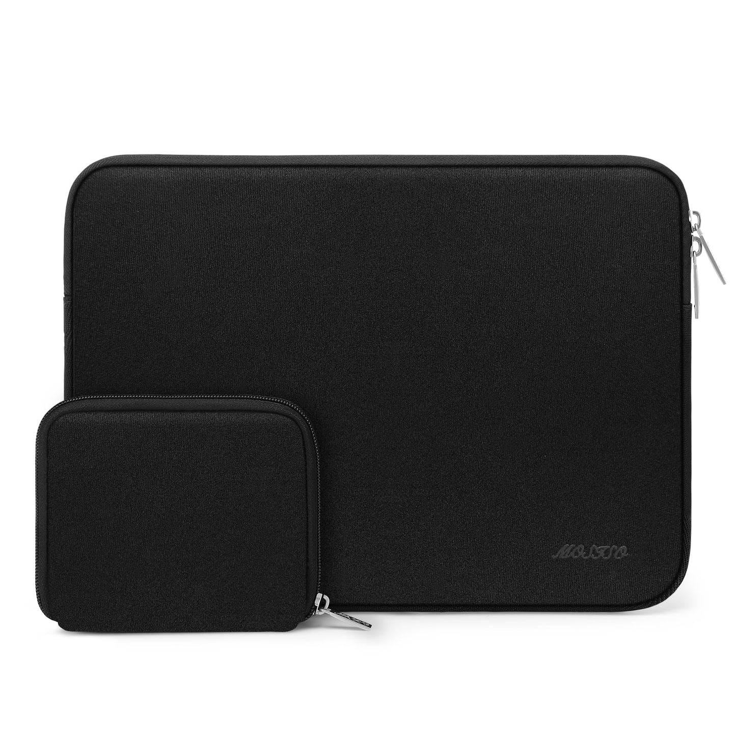 MOSISO Laptop Case 14 inch, 14 inch Laptop Sleeve Bag Compatible with HP Lenovo Dell ASUS Acer, HP Stream, Dell Latitude, Lenovo IdeaPad, Neoprene Computer Sleeve Bag with Small Case, Black