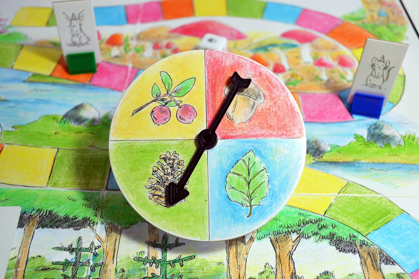 Create Your Own Board Game (Blank Game Board, Box & Accessories) Deluxe Pack with Game Pieces, Blank Cards, Rule Sheet, Sand Timer, Dice and More. DIY Board Game, Build Your Own Custom Board Game