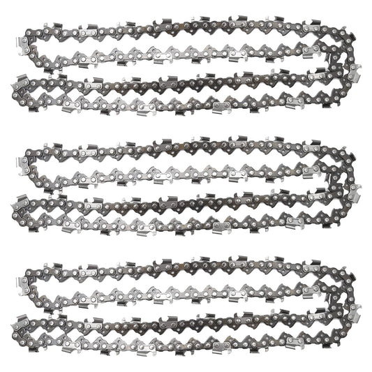 Anxingo 3 Pack 20" Chainsaw Chain 325" Pitch .058" Gauge 76DL Replacement for Blue Max 53543 8901 8902 Replacement for Husqvarna Stihl Poulan Craftsman Chainsaws