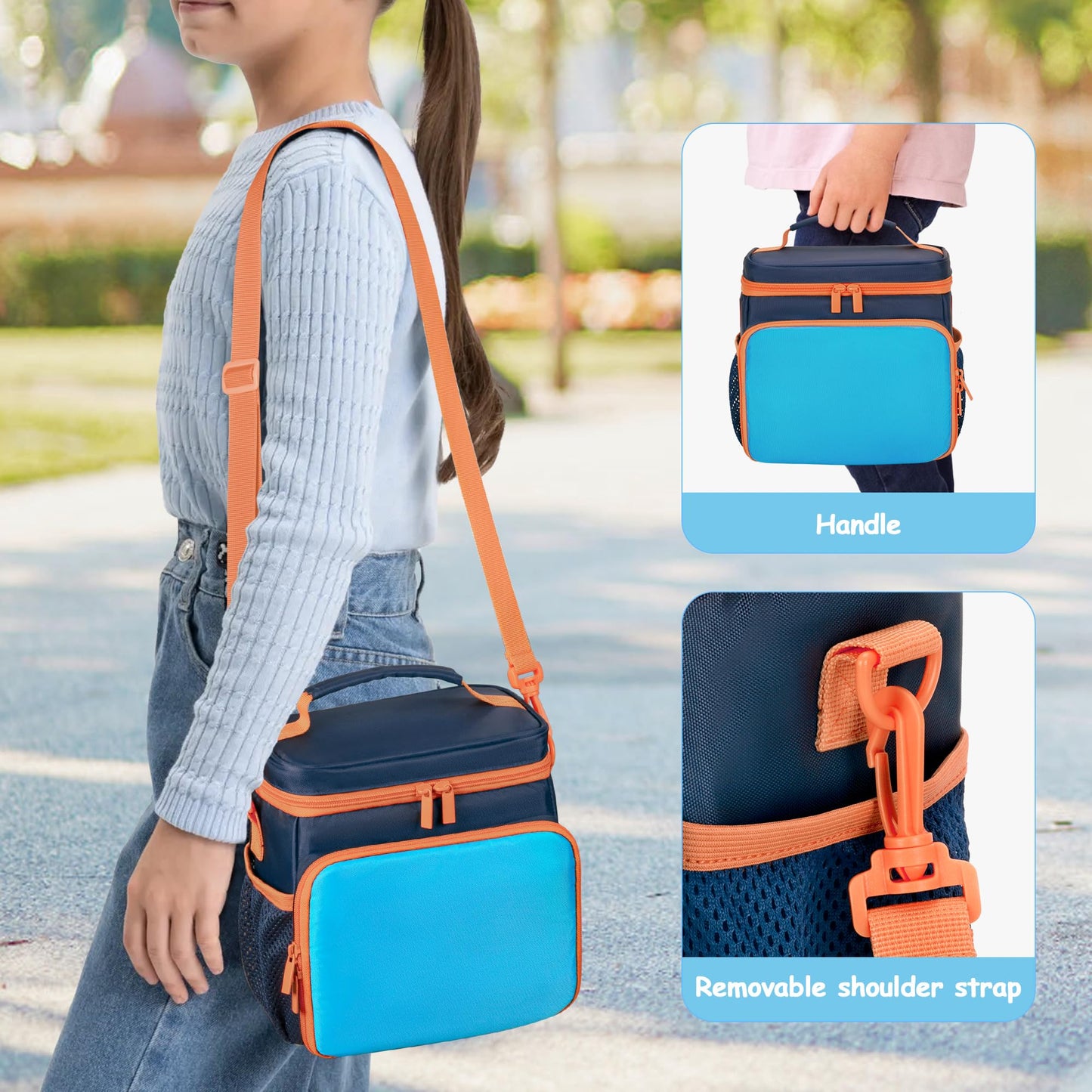 GRAOSO Carrying Case Compatible with Little Tikes Story Dream Machine Books Starter Set, Toy Storage Bag with Handle & Shoulder Strap for Storybook/Charger/Character, Blue, Bag Only (Patented Design)