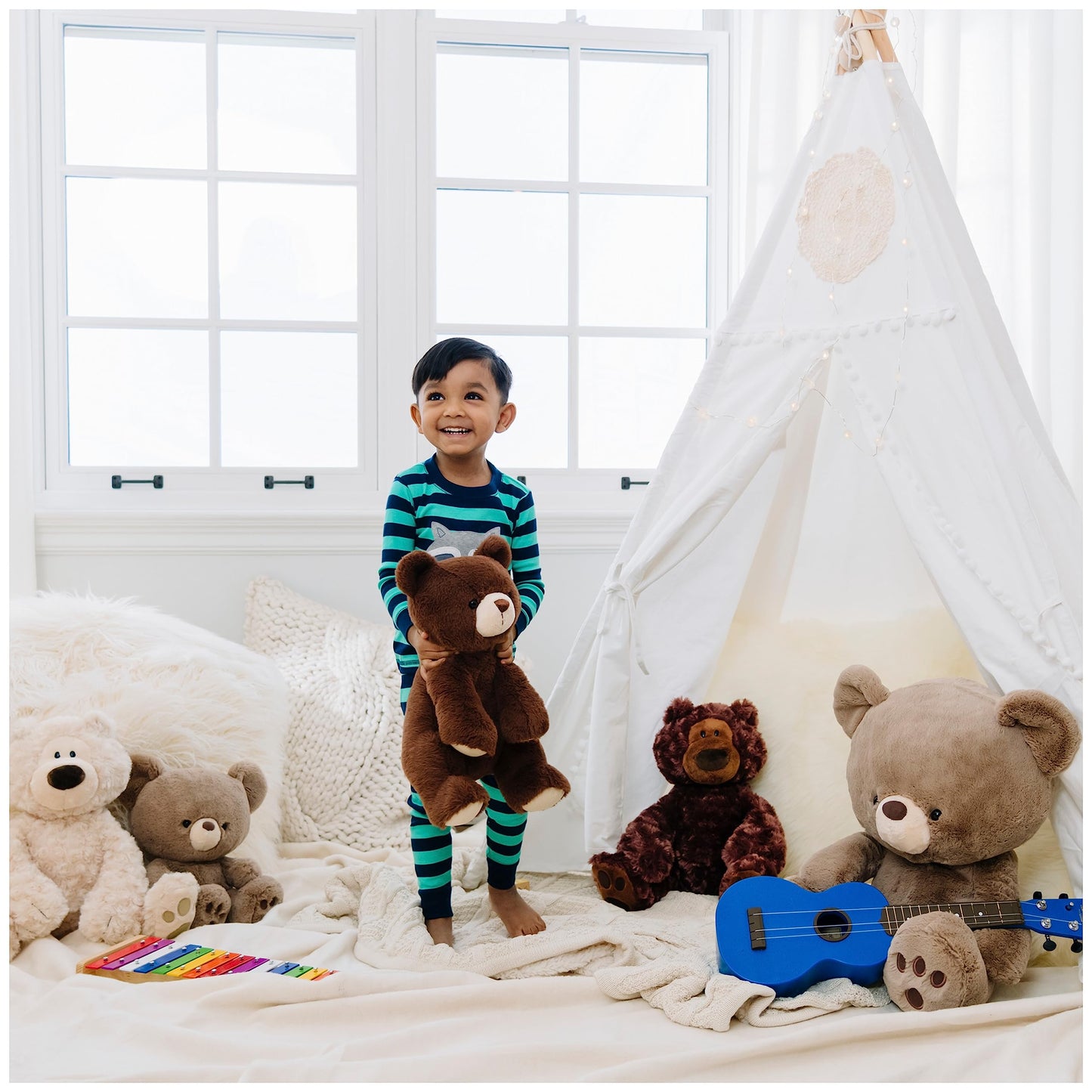 GUND Philbin Classic Teddy Bear, Premium Stuffed Animal for Ages 1 and Up, Chocolate Brown, 12”