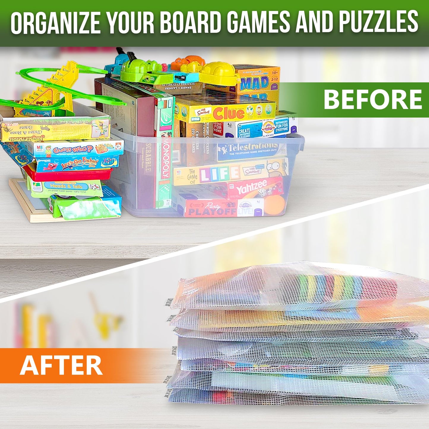 22 Pack Mesh Zipper Pouch Bags 10x14 Inch - Plastic Document Organizing Pouches - Letter Size With Zipper for Filing and Storage