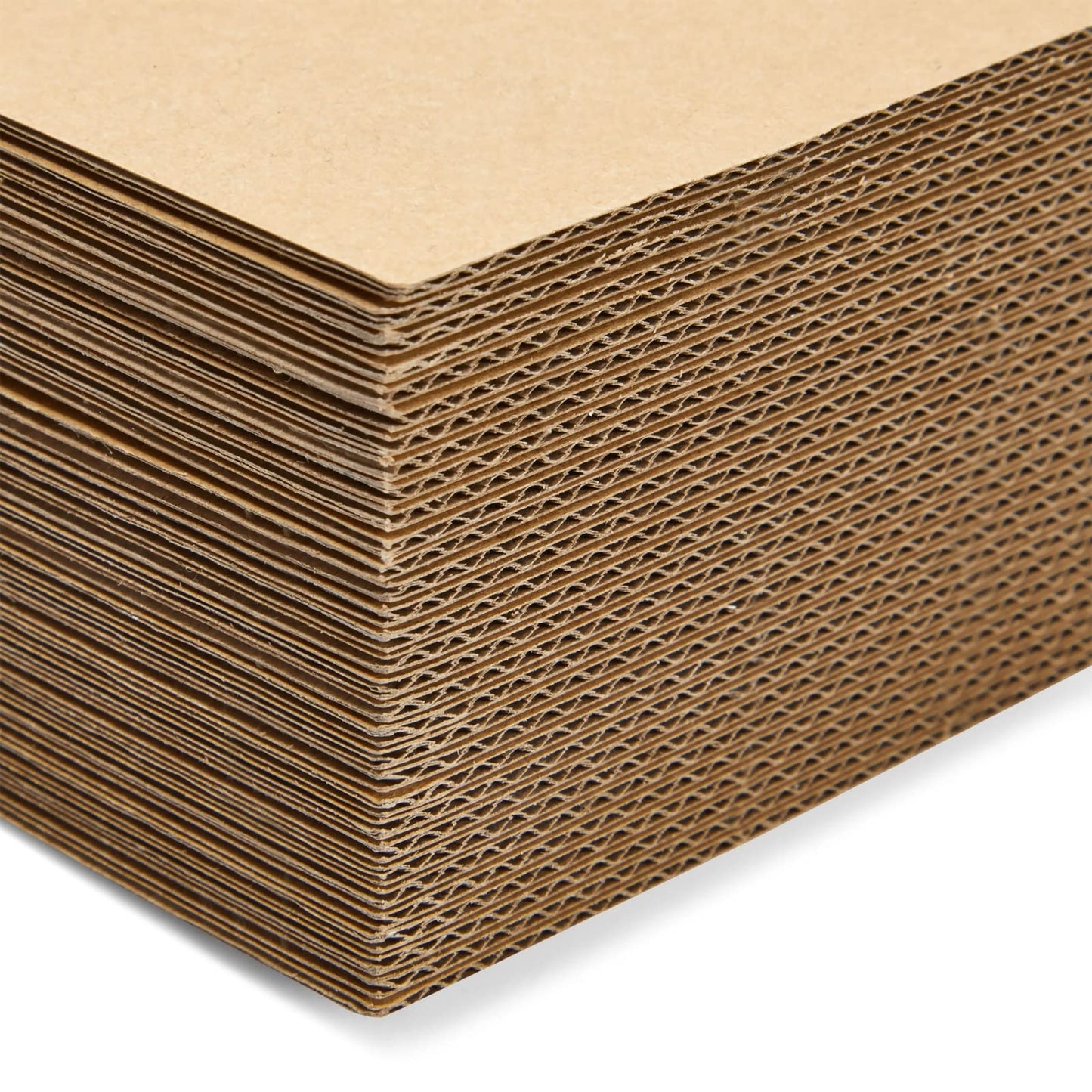 50-Pack Large Corrugated Cardboard Sheets, 11x17-Inch Flat Packaging Inserts Pads for Mailers, Shipping, Packing, Mailing, Arts and Crafts, DIY Projects (2mm Thick)